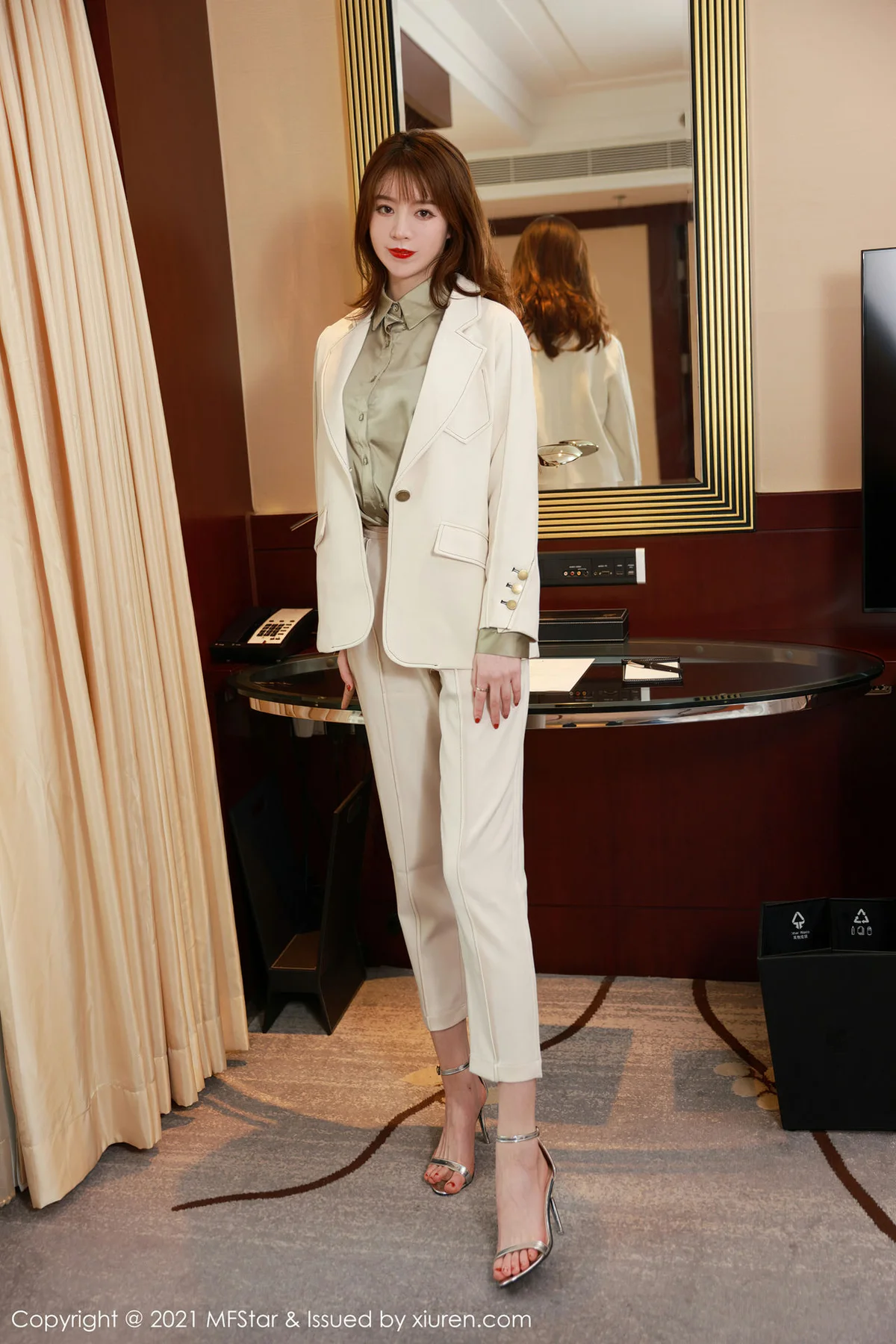 MFStar 模范学院 Vol.485 狂野动人豹纹内衣 yoo优优 性感写真 - 7