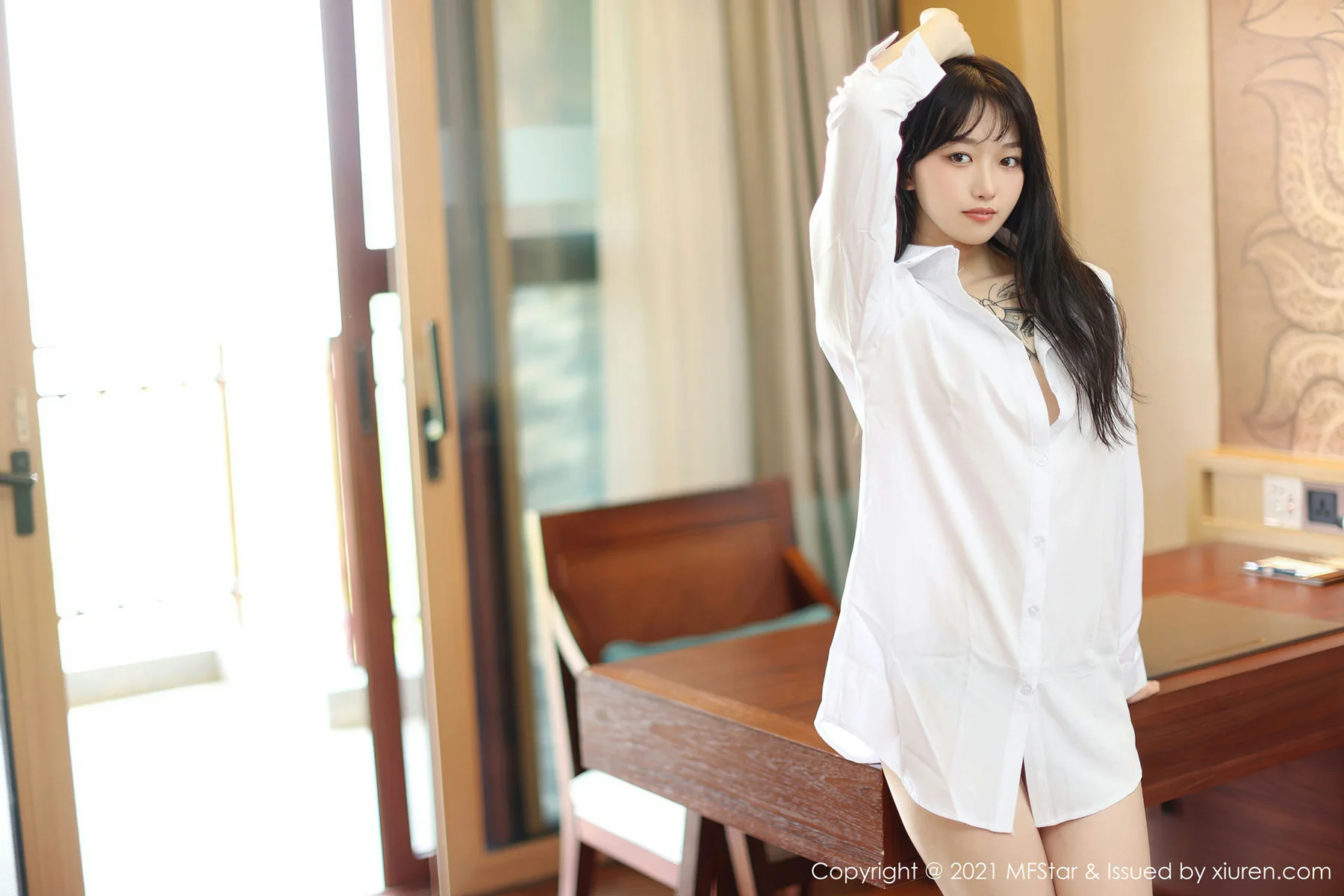 MFStar 模范学院 Vol.488 奶瓶子 白衬衫系列丽江旅拍写真 - 3