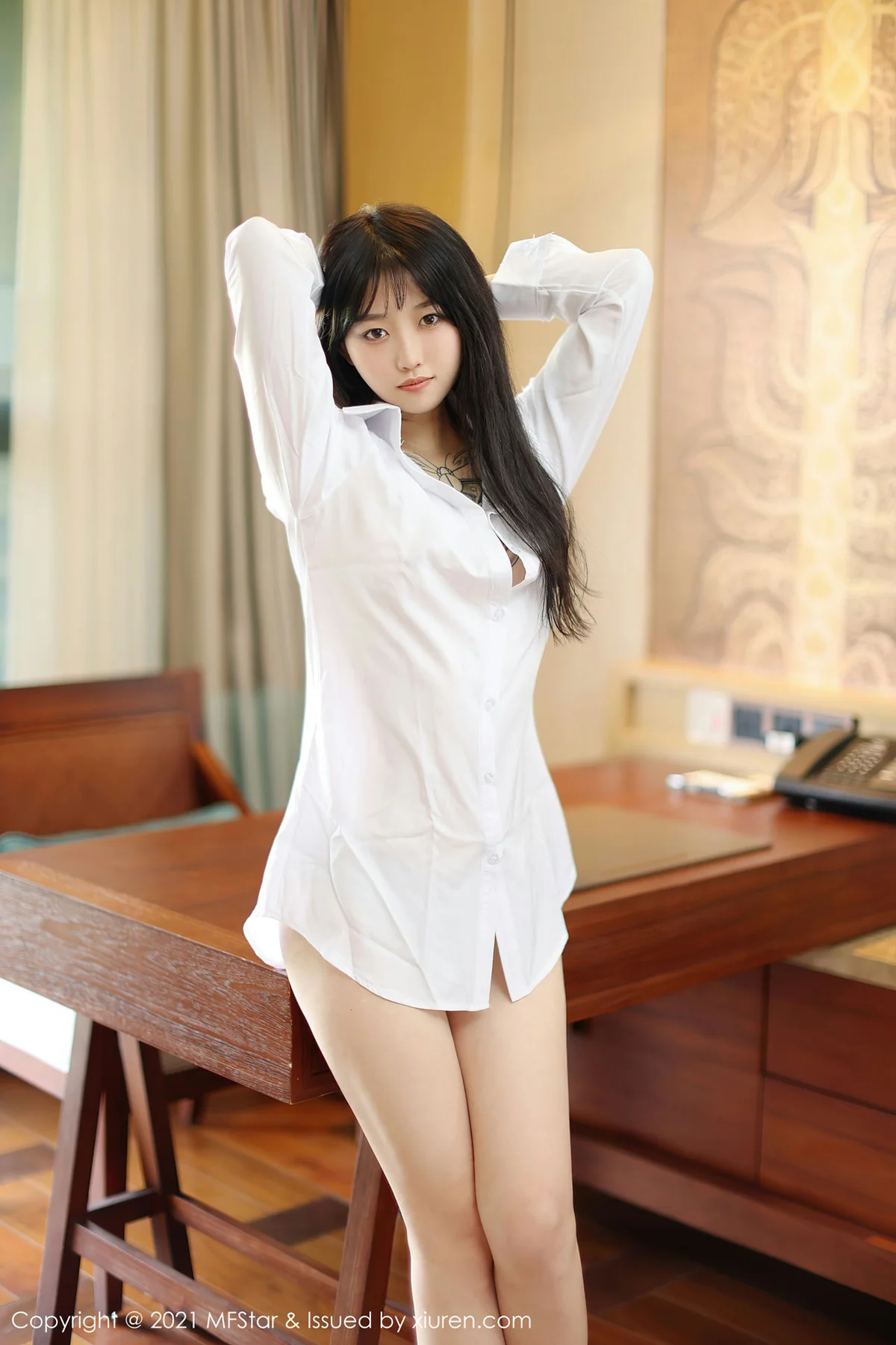 MFStar 模范学院 Vol.488 奶瓶子 白衬衫系列丽江旅拍写真 - 4