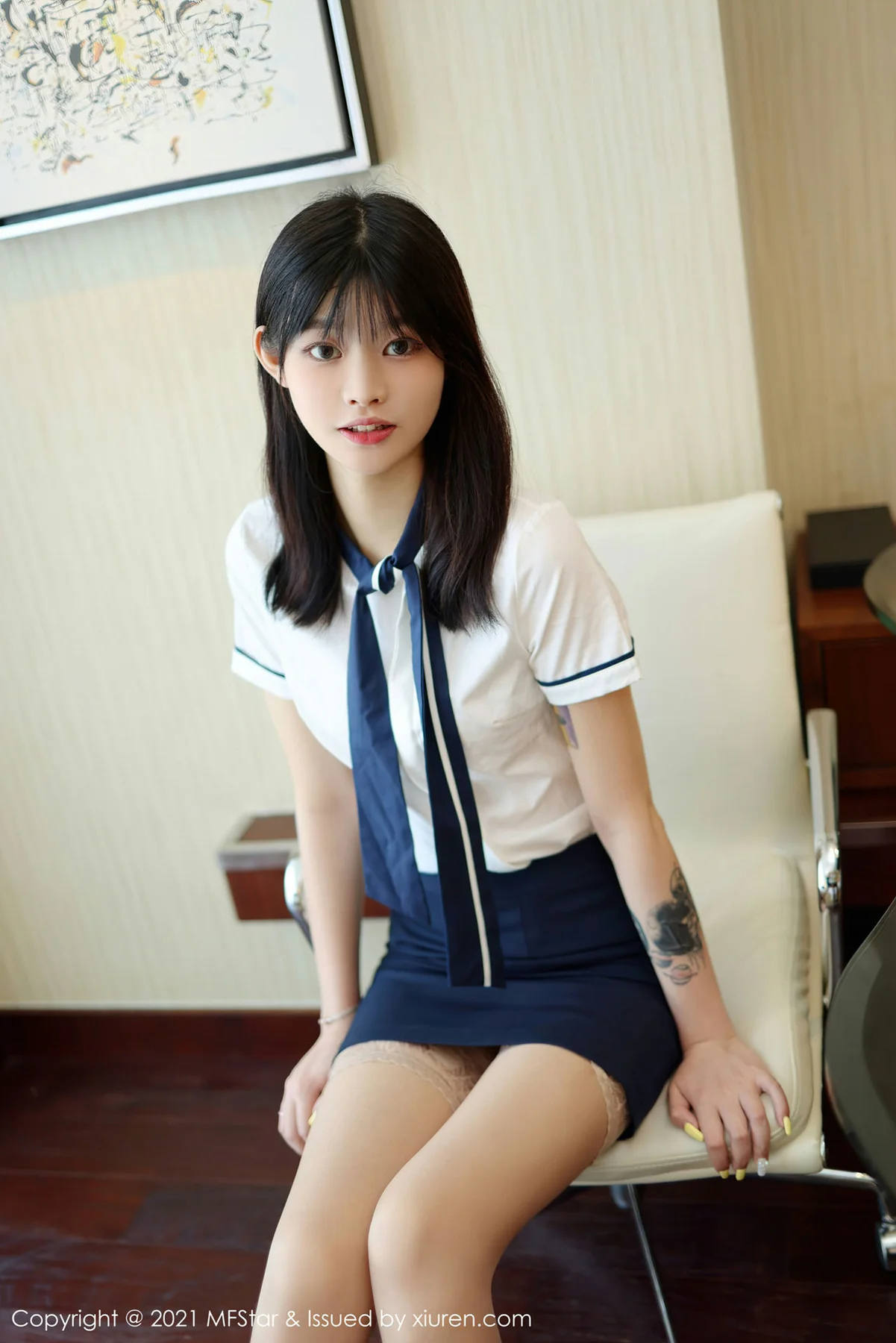 MFStar 模范学院 Vol.516 学生装系列新人模特 77qiqi 首套写真33 - 2