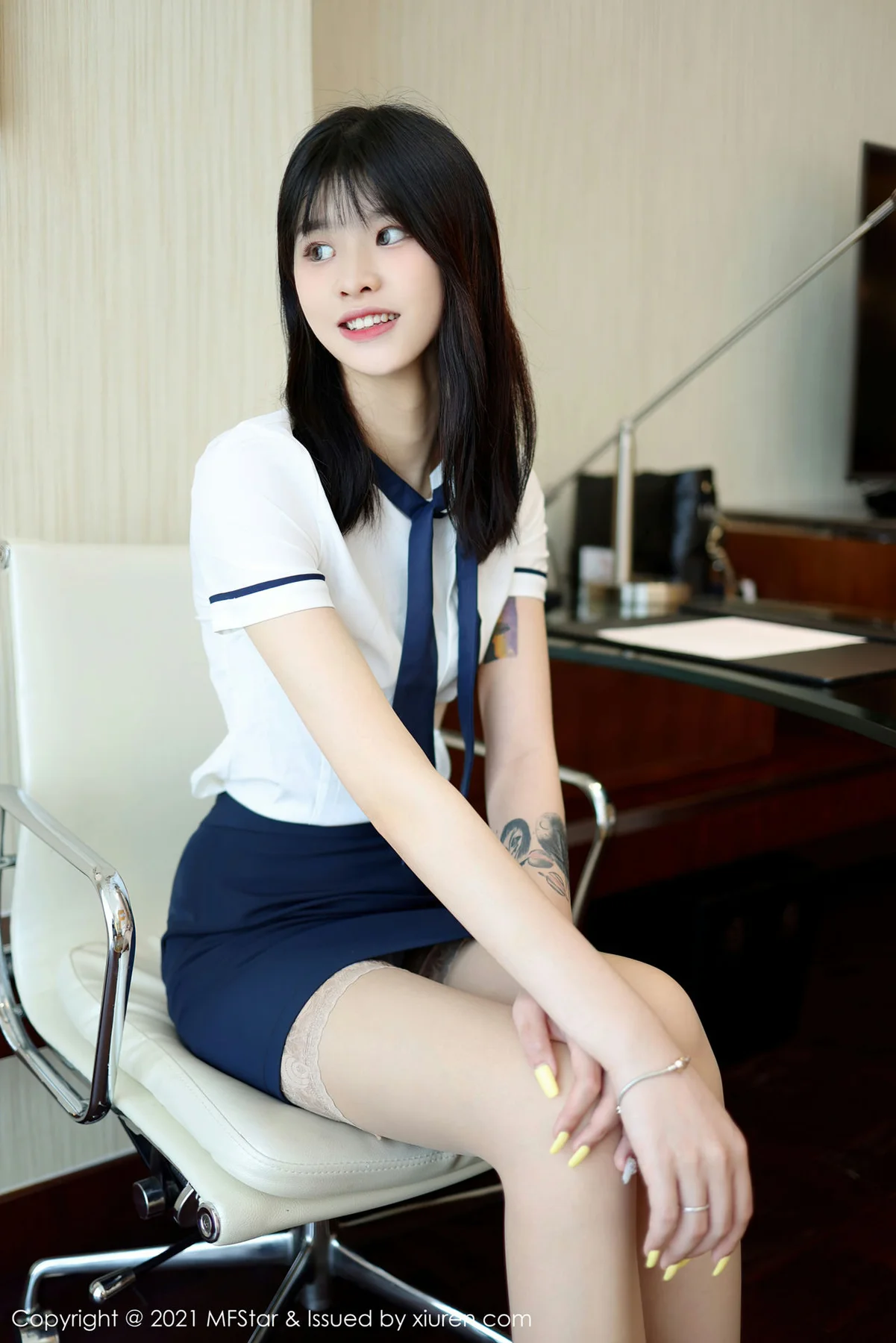 MFStar 模范学院 Vol.516 学生装系列新人模特 77qiqi 首套写真33 - 5