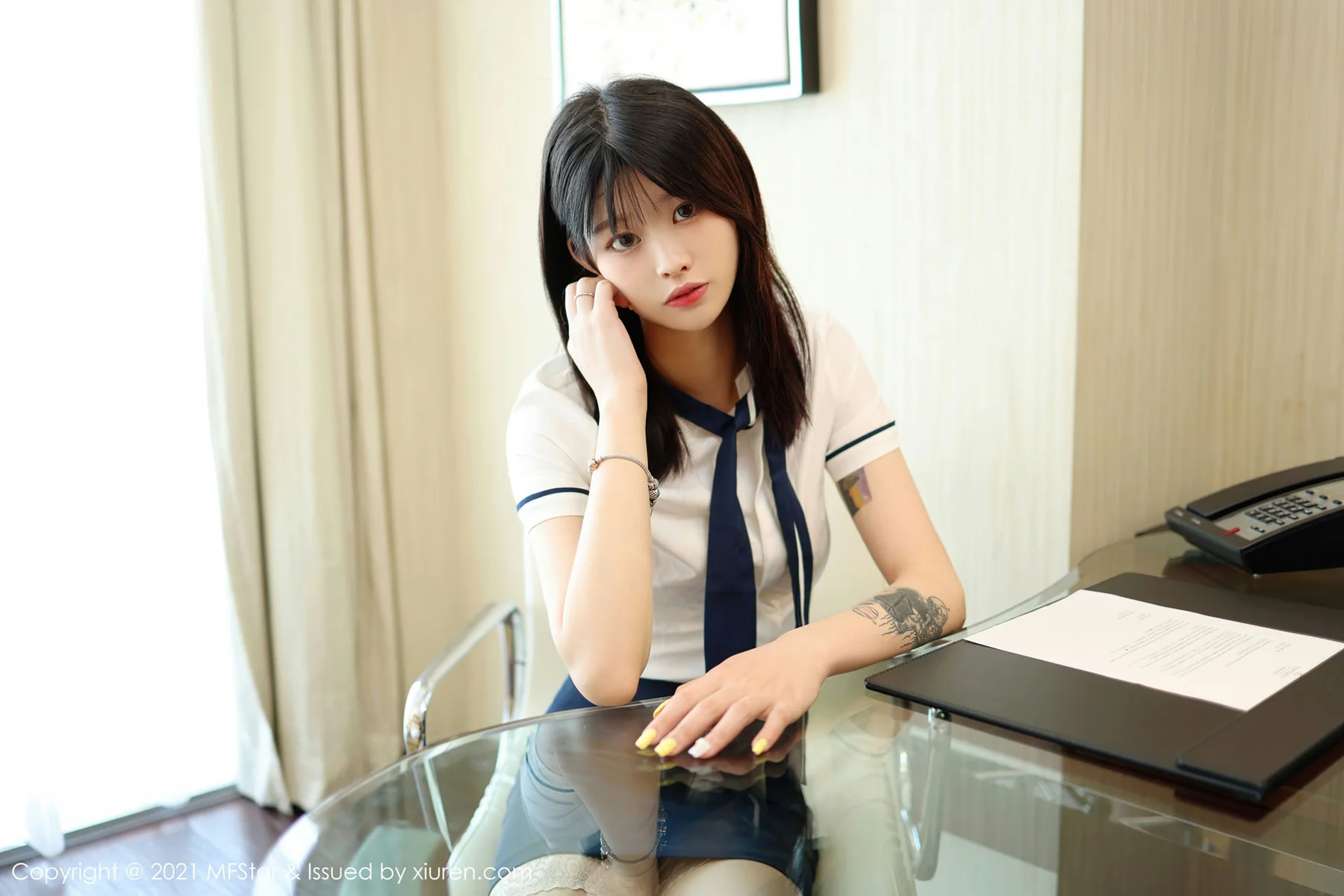 MFStar 模范学院 Vol.516 学生装系列新人模特 77qiqi 首套写真33 - 7