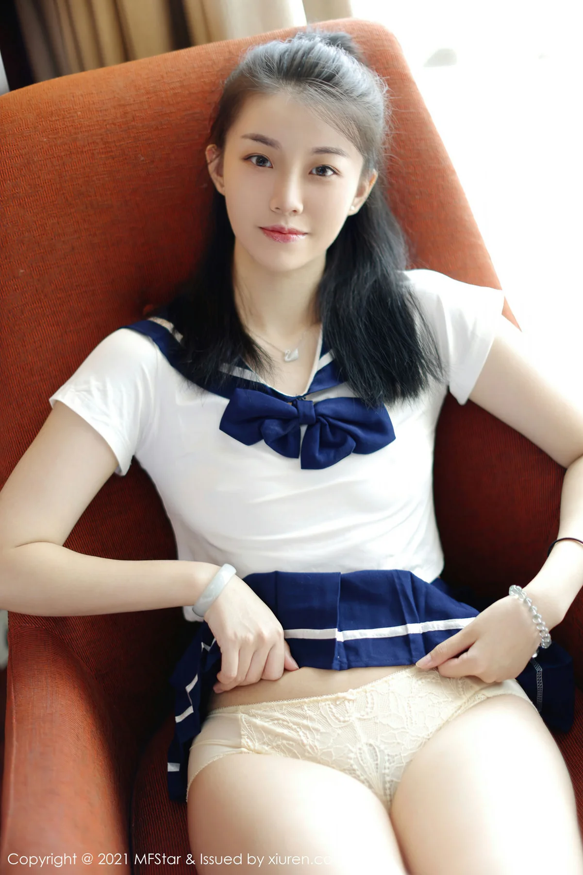 MFStar 模范学院 Vol.526 JK制服新人模特 一颗甜蛋黄a 1 - 2