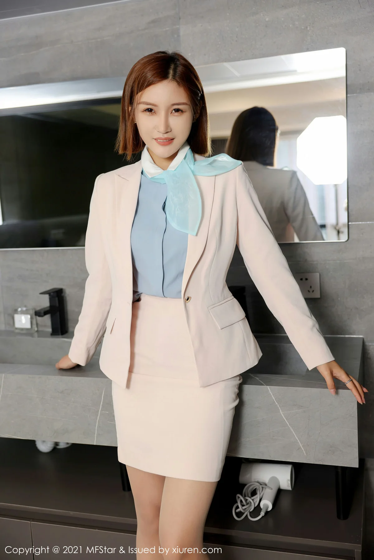 MFStar 模范学院 Vol.537 短发美女 王蜜 新人模特首套写真 - 10