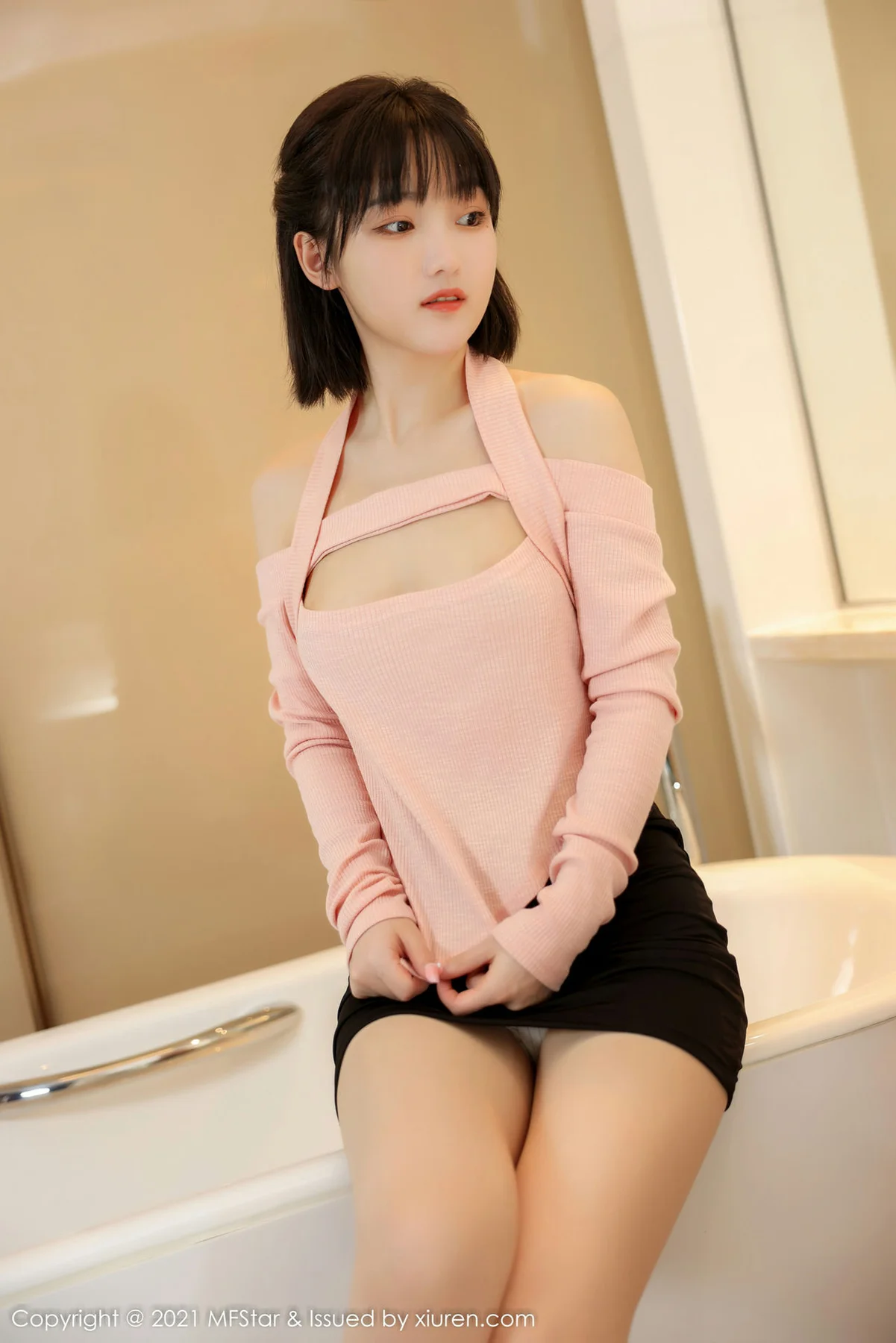 MFStar 模范学院 Vol.545 浴室主题 甜筒晓彤 私房写真 - 6