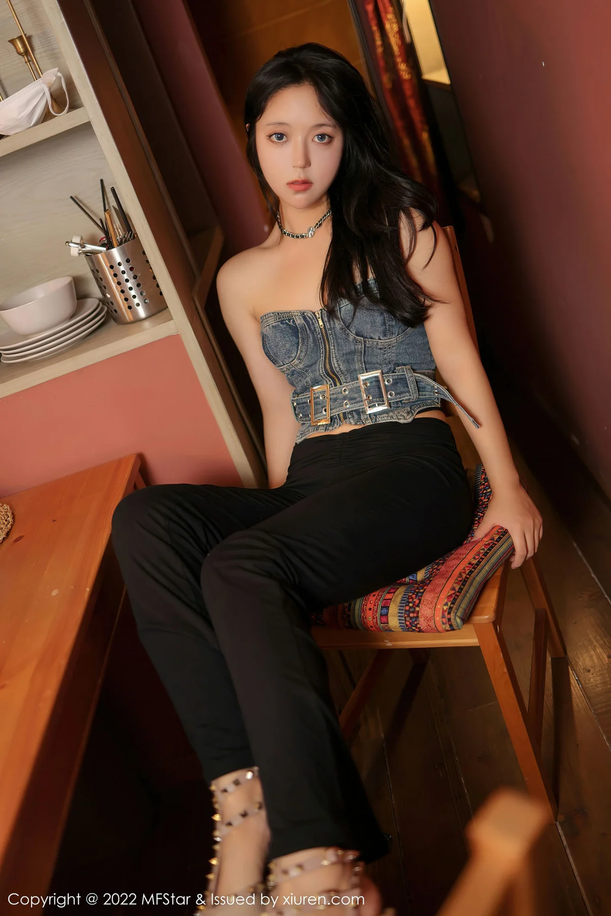 MFStar 模范学院 Vol.575 露露Andrea 新人模特性感丁字裤写真 - 6