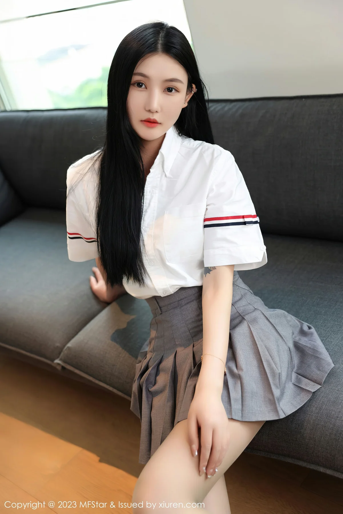 MFStar 模范学院 Vol.578 Ai西西里 白色蕾丝内衣写真 - 8