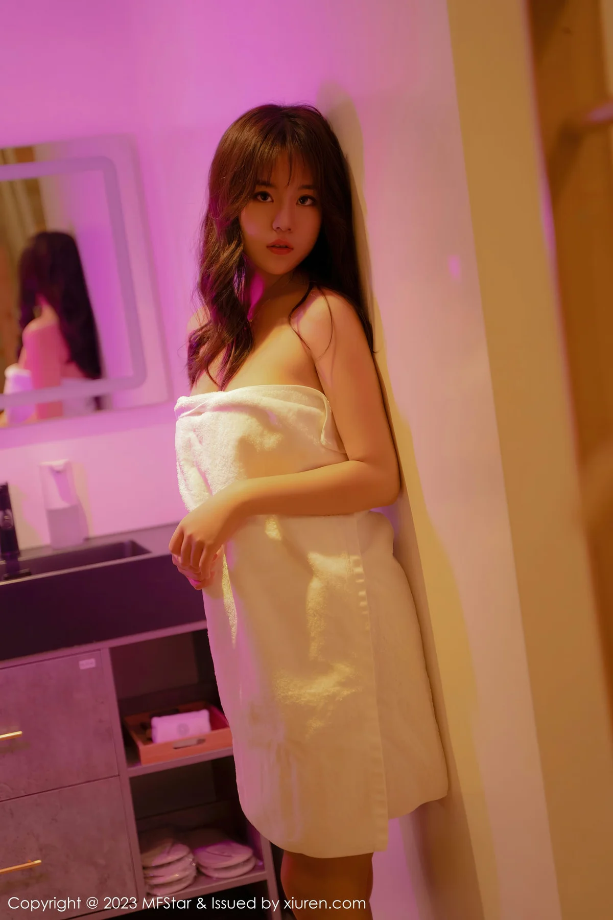 MFStar 模范学院 Vol.590 小樱花baby 浴后出镜拍摄首套写真 - 6