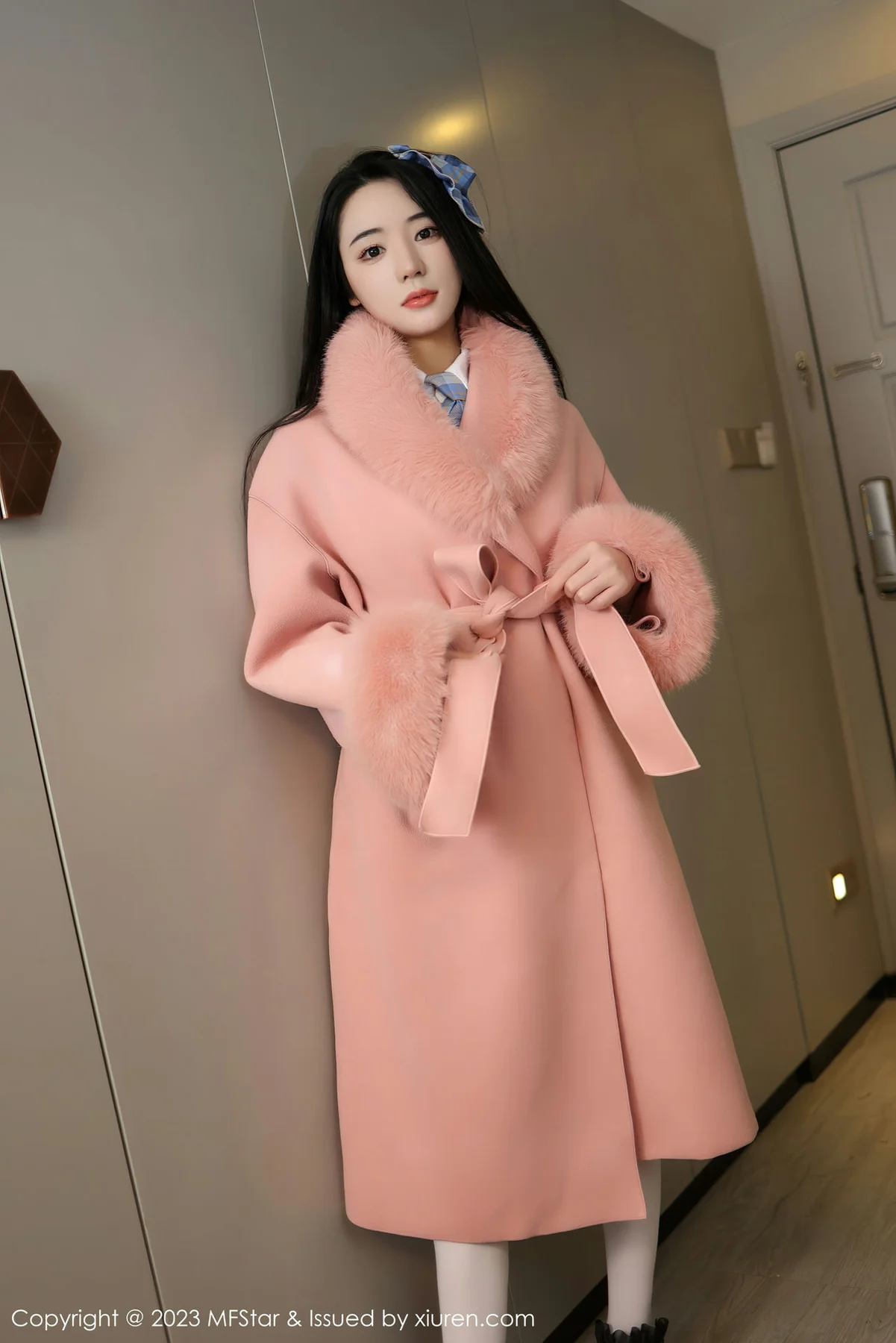 MFStar 模范学院 Vol.591 汐汐爱吃草莓 性感学妹制服 - 1