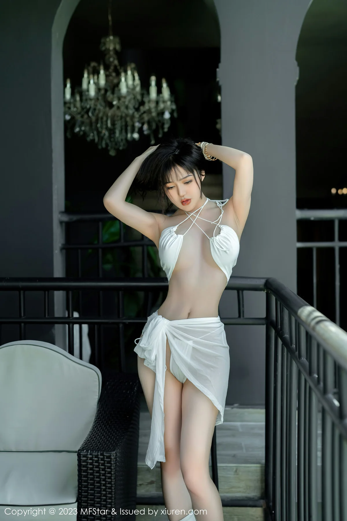 MFStar 模范学院 Vol.617 文静儿 魅惑动人白色服饰写真 - 2