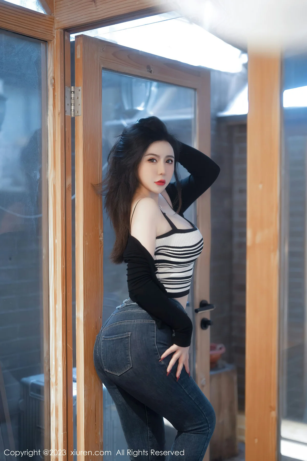 MFStar 模范学院 Vol.618 伊诺 黑色轻透情趣服饰内衣 - 1