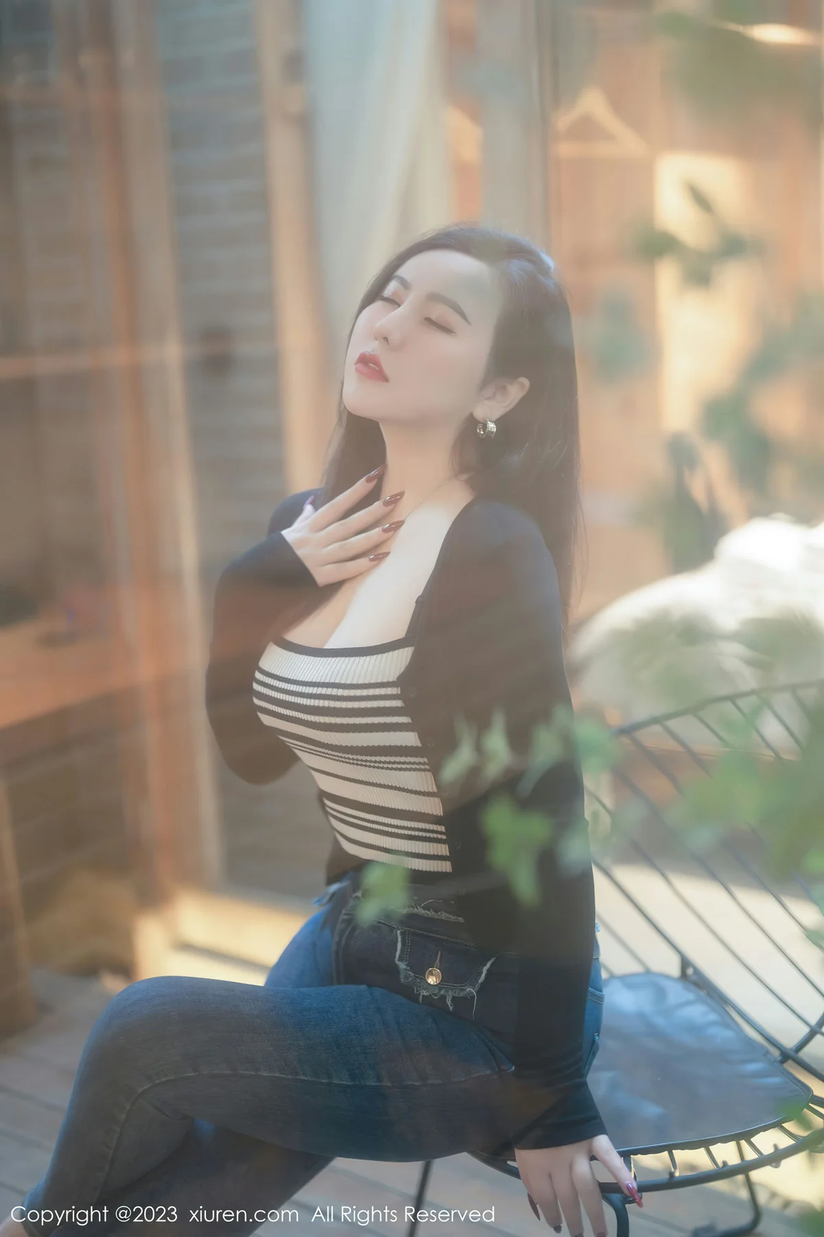 MFStar 模范学院 Vol.618 伊诺 黑色轻透情趣服饰内衣 - 7