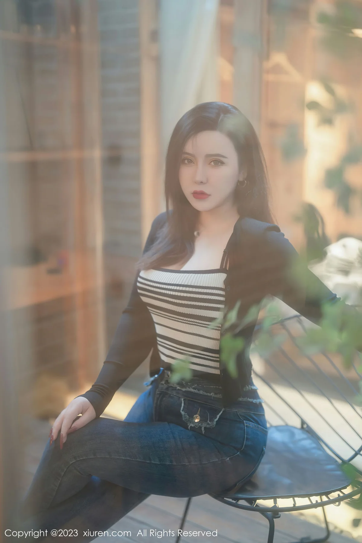 MFStar 模范学院 Vol.618 伊诺 黑色轻透情趣服饰内衣 - 8