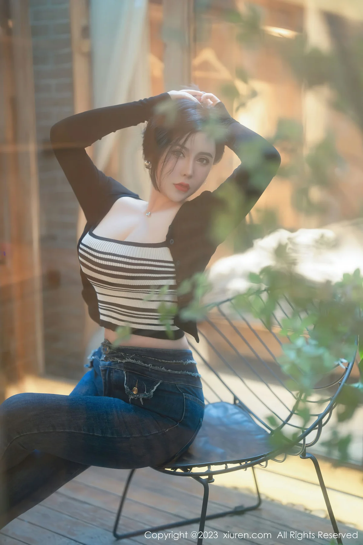 MFStar 模范学院 Vol.618 伊诺 黑色轻透情趣服饰内衣 - 9