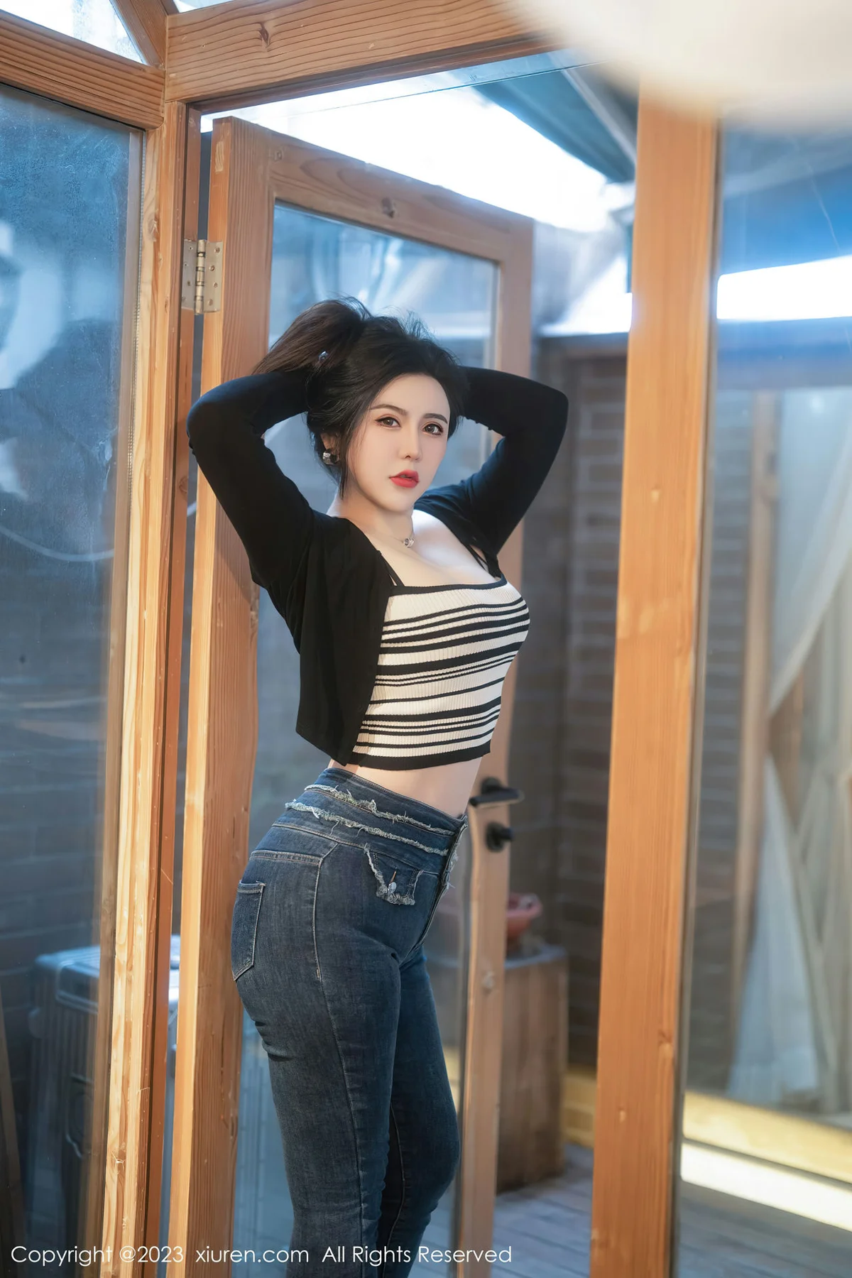 MFStar 模范学院 Vol.618 伊诺 黑色轻透情趣服饰内衣 - 3