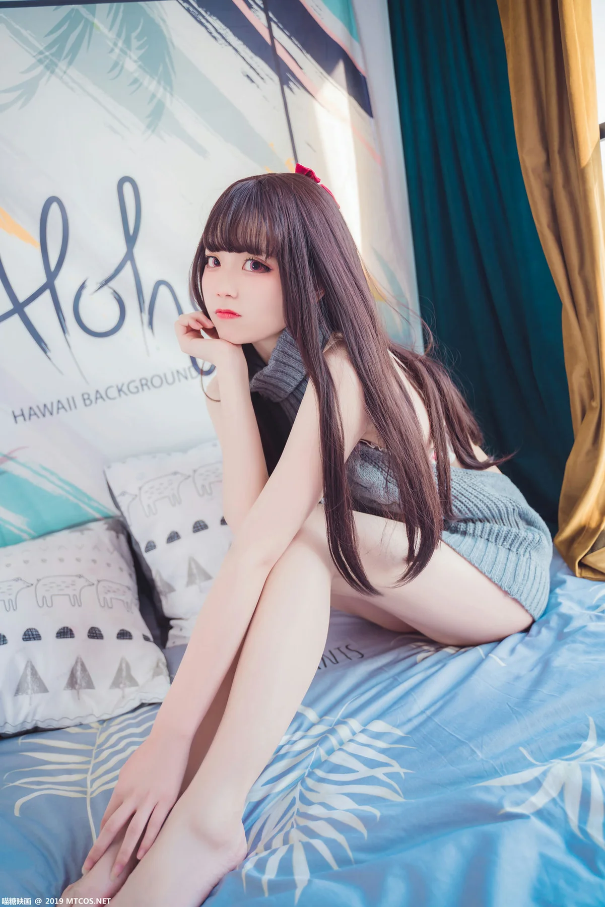 MTYH 喵糖映画 Vol.030  露背毛衣 - 9