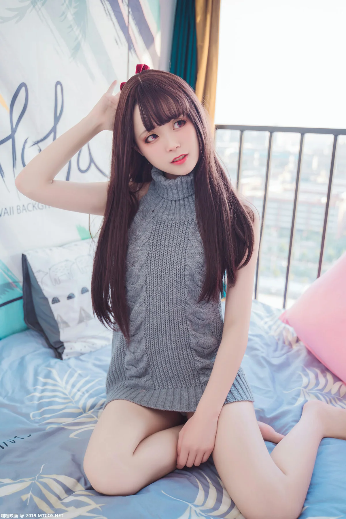 MTYH 喵糖映画 Vol.030  露背毛衣 - 4