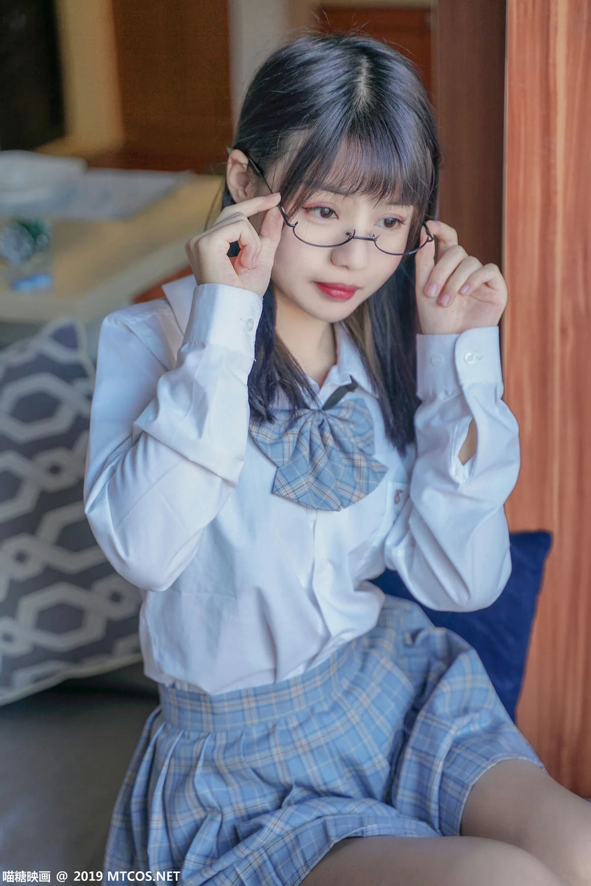 MTYH 喵糖映画 Vol.047  果腿制服裙 - 4