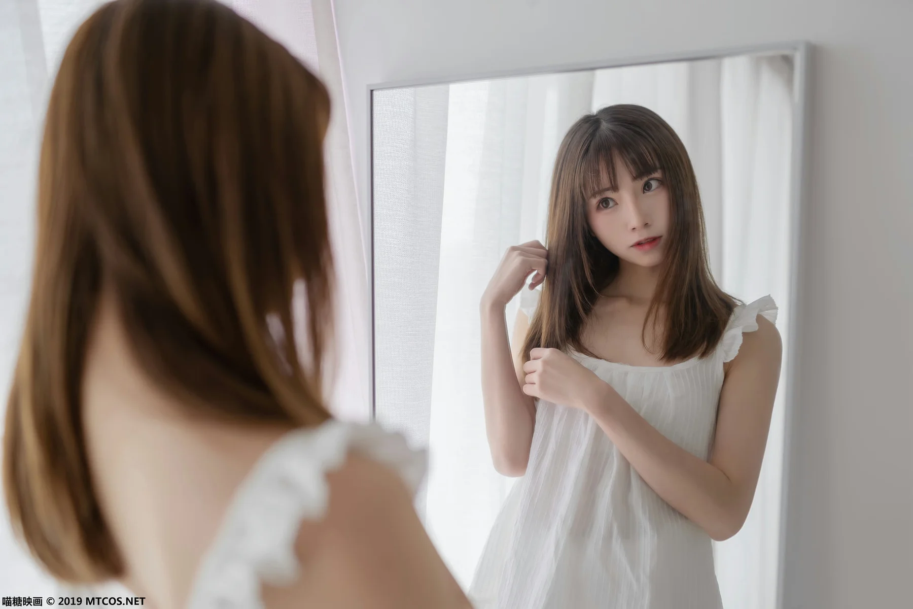 MTYH 喵糖映画 Vol.056 白色睡衣 - 10