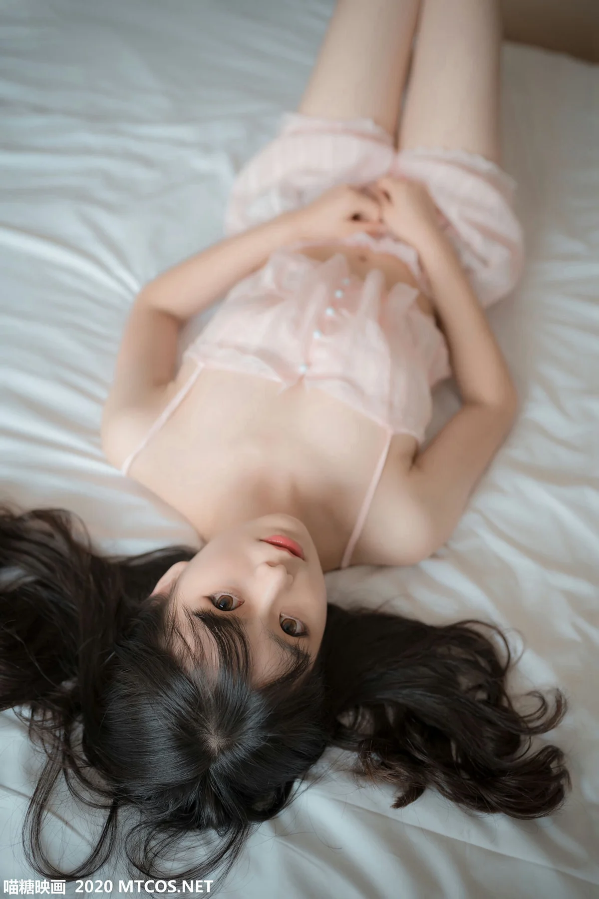 MTYH 喵糖映画 Vol.104  粉色吊带睡衣 - 10