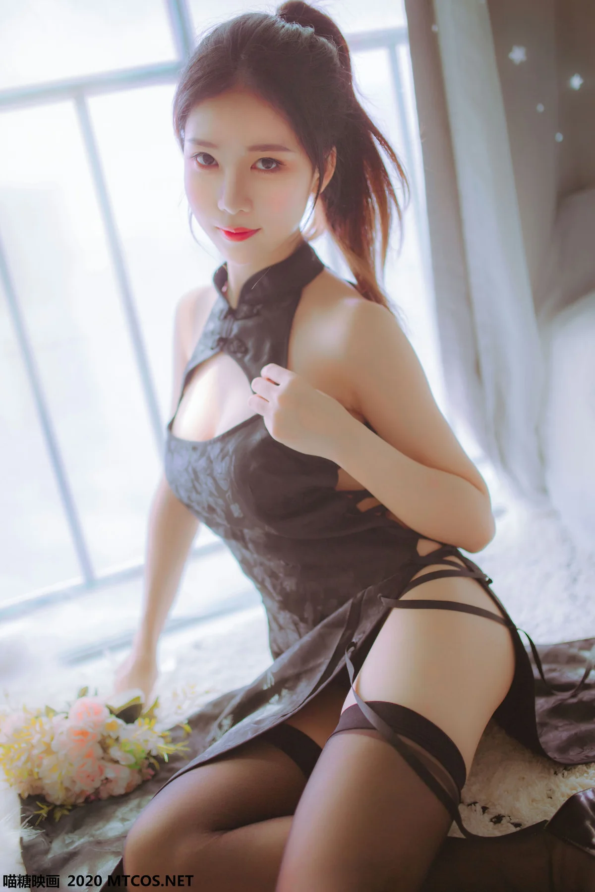 MTYH 喵糖映画 Vol.114  黑白旗袍双子 - 6