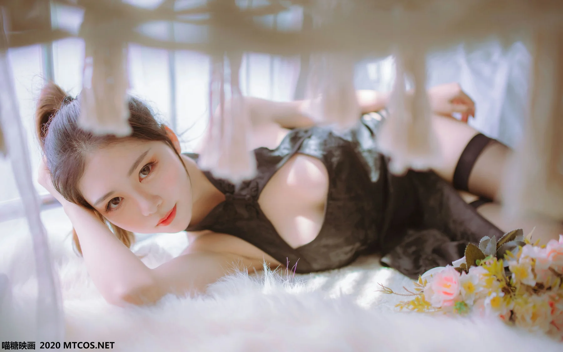 MTYH 喵糖映画 Vol.114  黑白旗袍双子 - 5