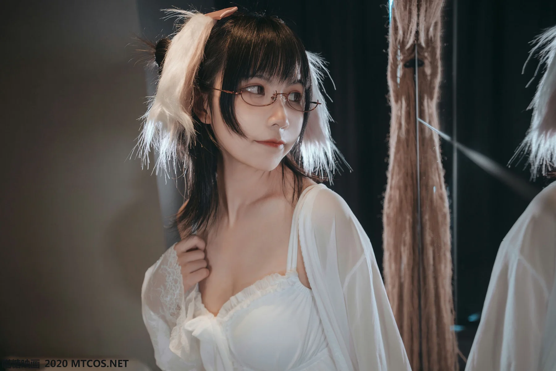 MTYH 喵糖映画 Vol.139  白色私房睡裙 - 3