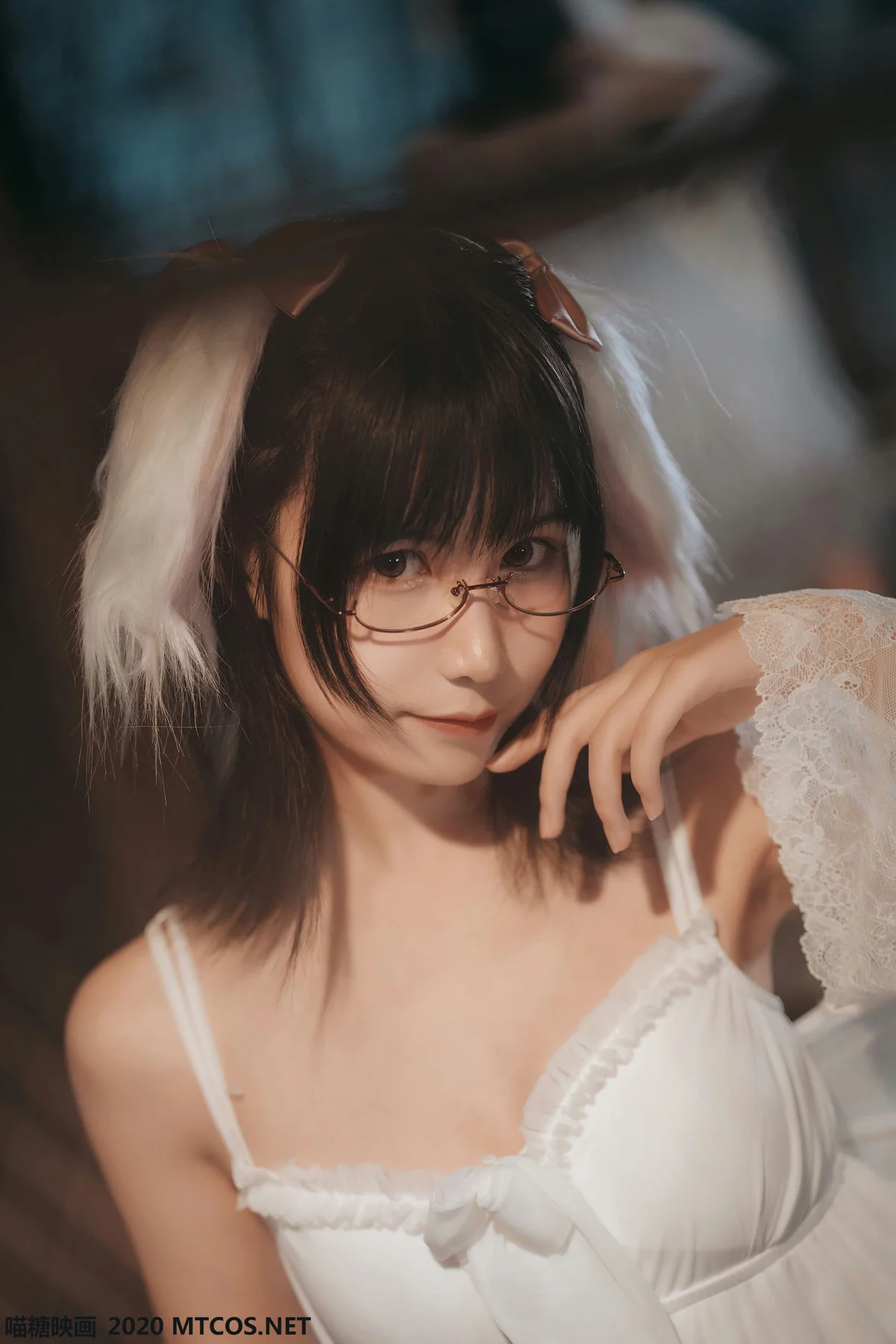 MTYH 喵糖映画 Vol.139  白色私房睡裙 - 9