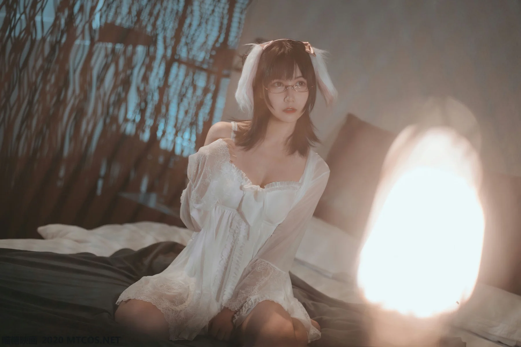 MTYH 喵糖映画 Vol.139  白色私房睡裙 - 10