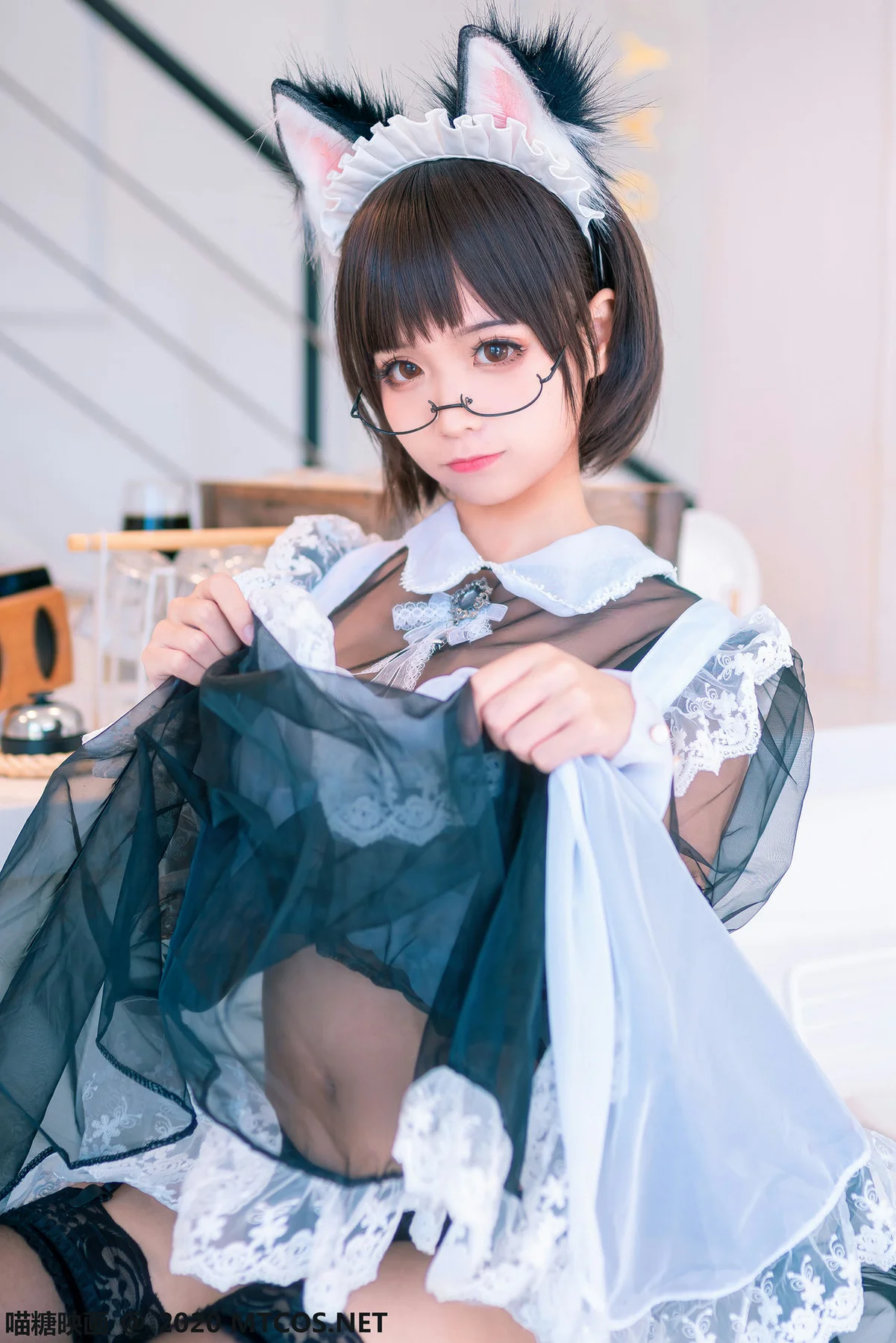 MTYH 喵糖映画 Vol.169  猫咪眼镜妹仆人装 - 3