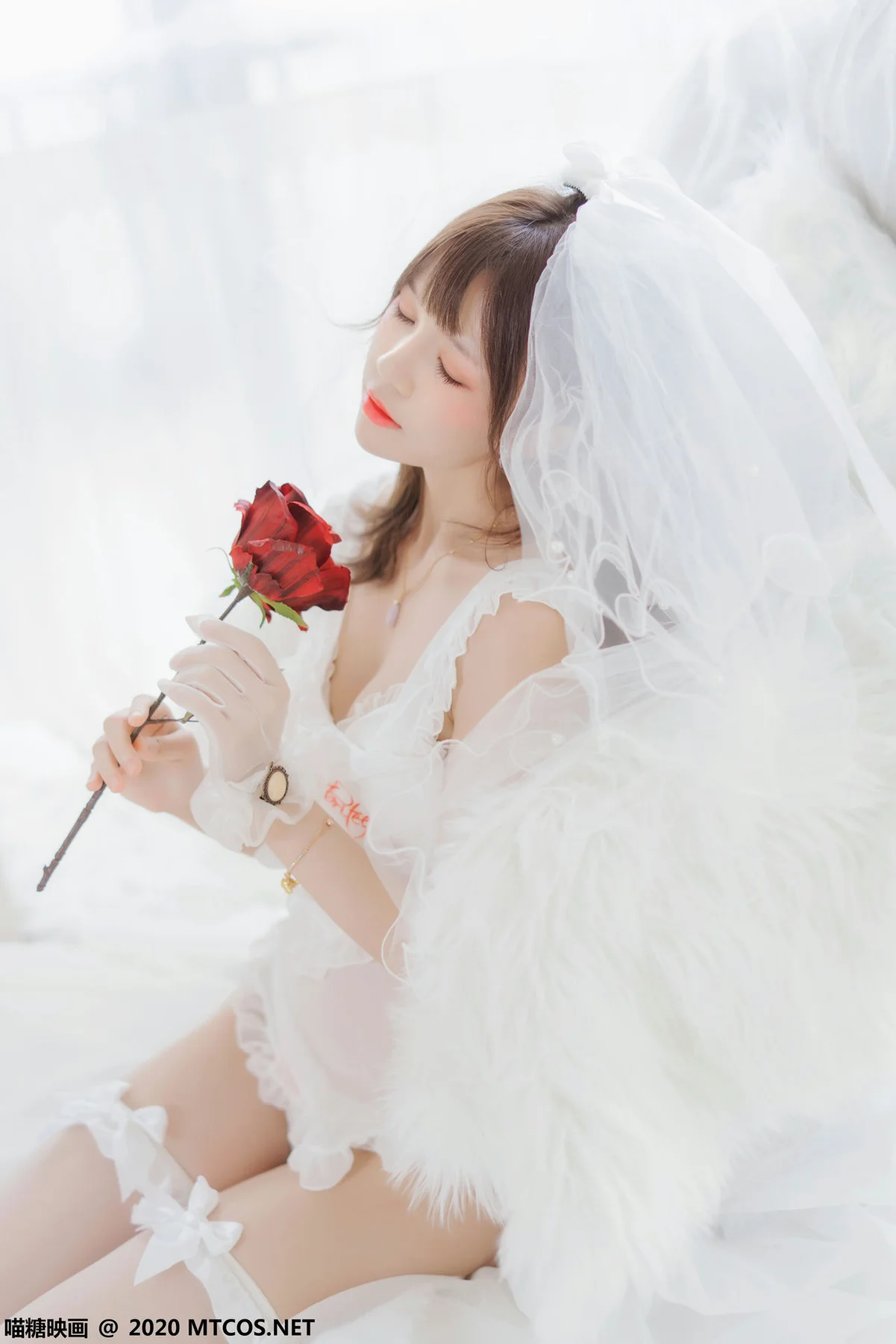 MTYH 喵糖映画 Vol.186  纯白轻纱 - 1