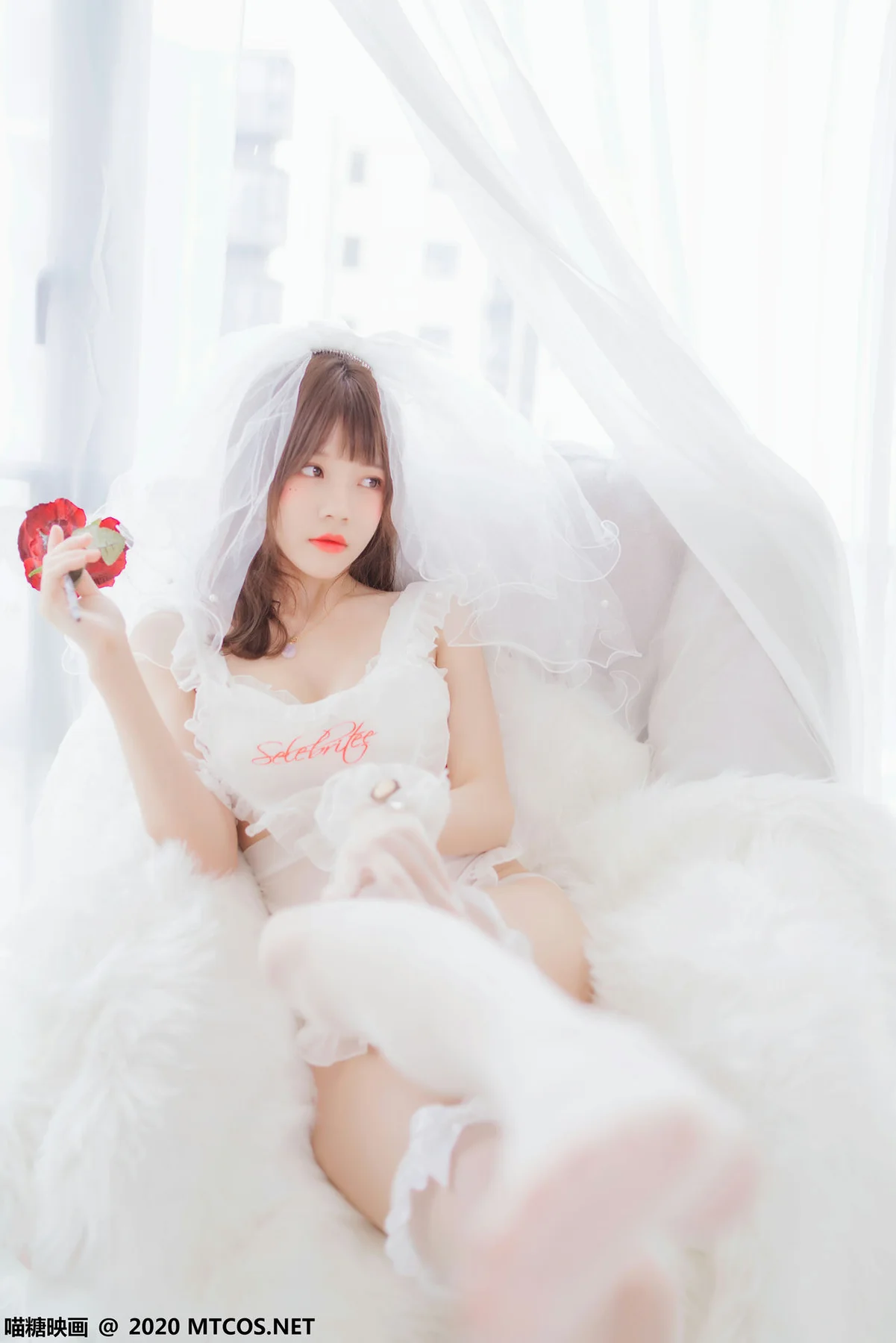 MTYH 喵糖映画 Vol.186  纯白轻纱 - 7