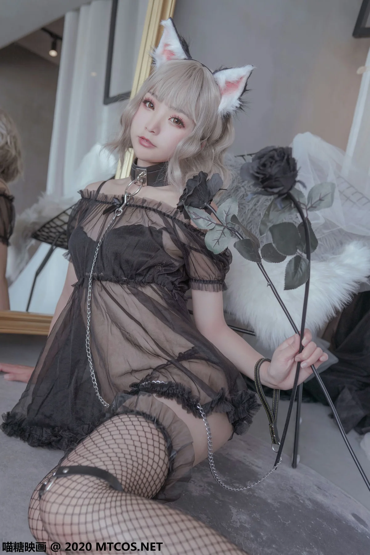 MTYH 喵糖映画 Vol.200  黑猫与白兔 - 1