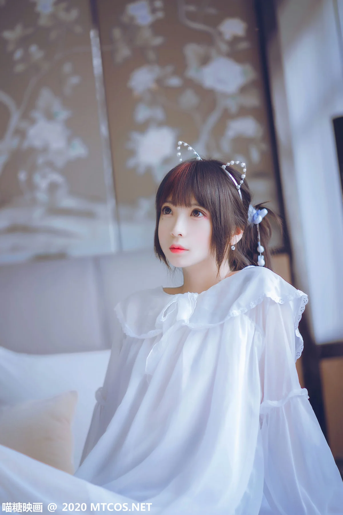 MTYH 喵糖映画 Vol.204  纯白睡裙 - 1