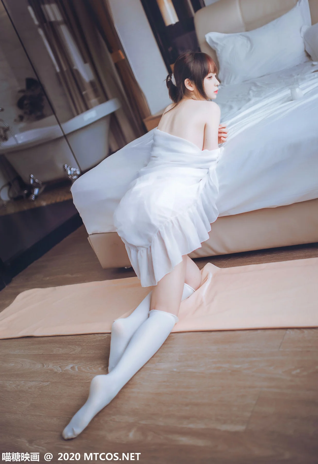 MTYH 喵糖映画 Vol.204  纯白睡裙 - 5