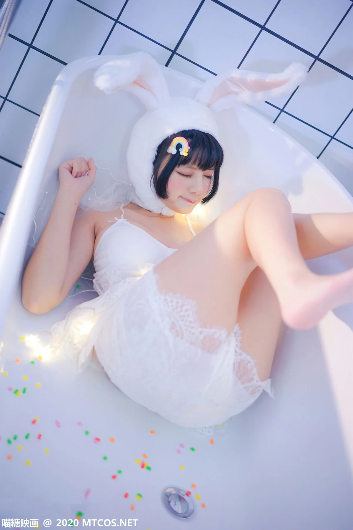 MTYH 喵糖映画 Vol.255  童颜巨乳 浴缸里的兔子 - 2