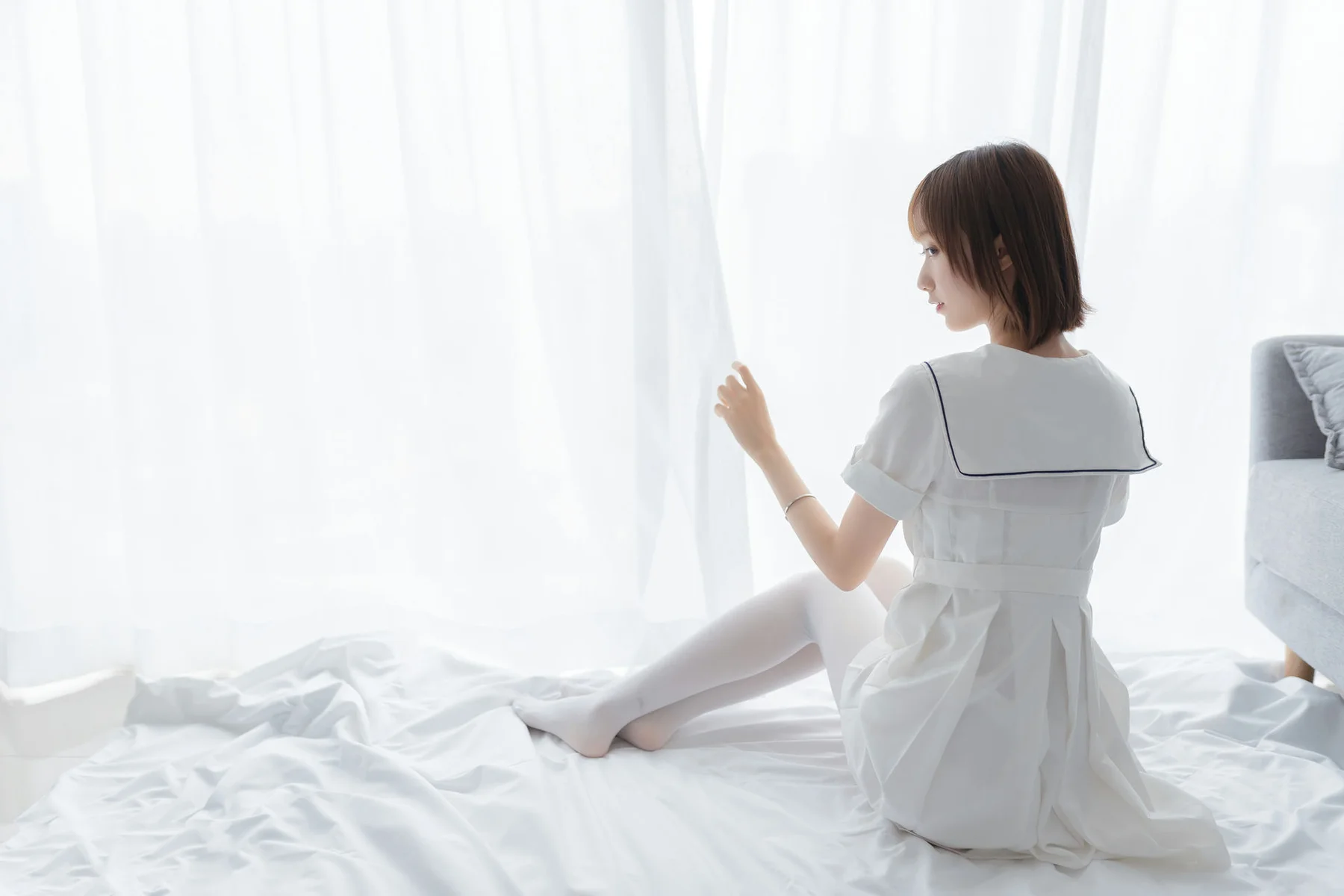 MTYH 喵糖映画 Vol.271  纯色白裙 - 6