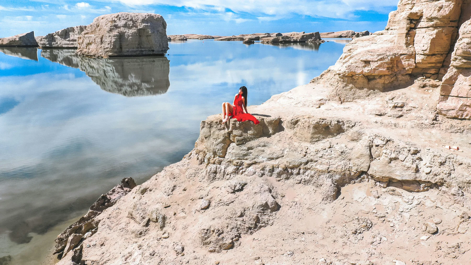 MTYH 喵糖映画 Vol.372 海边红裙 - 3