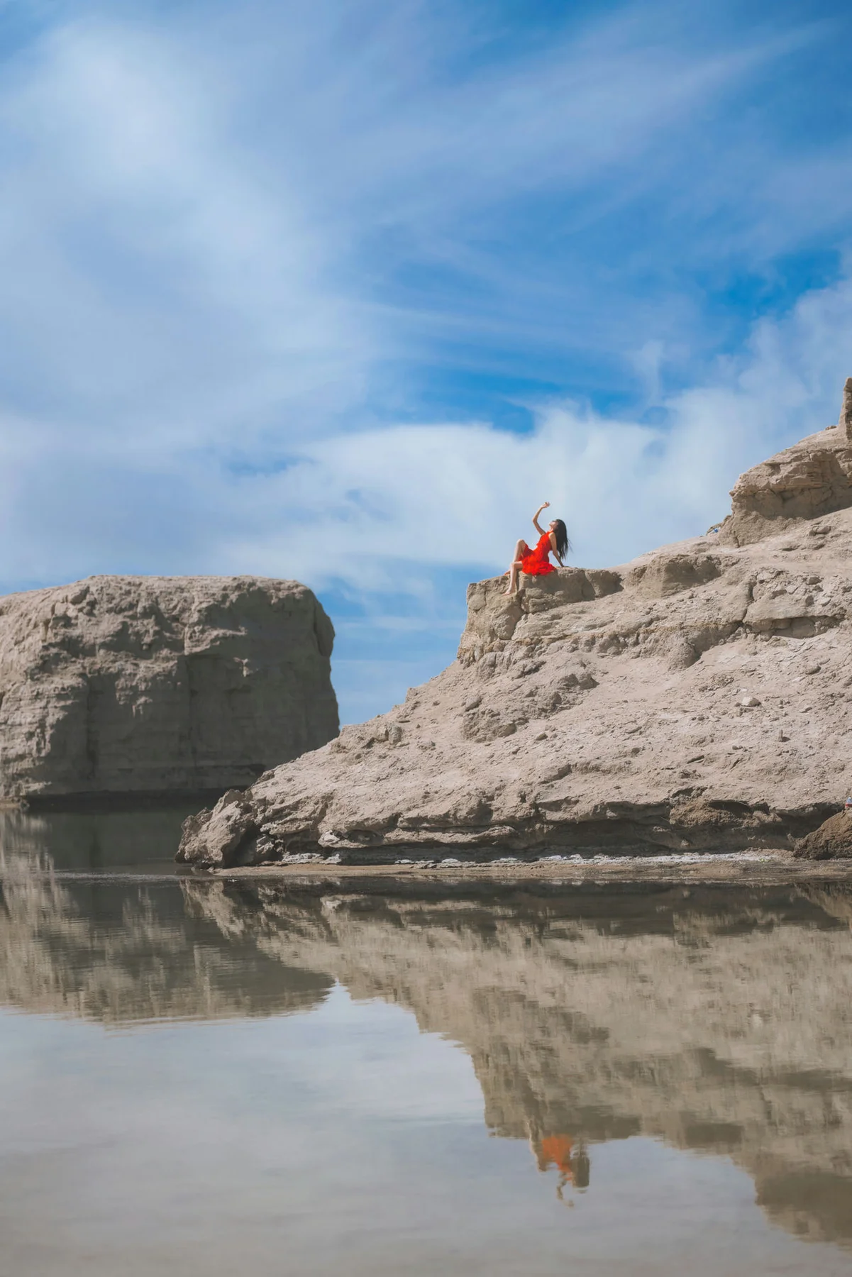 MTYH 喵糖映画 Vol.372 海边红裙 - 9