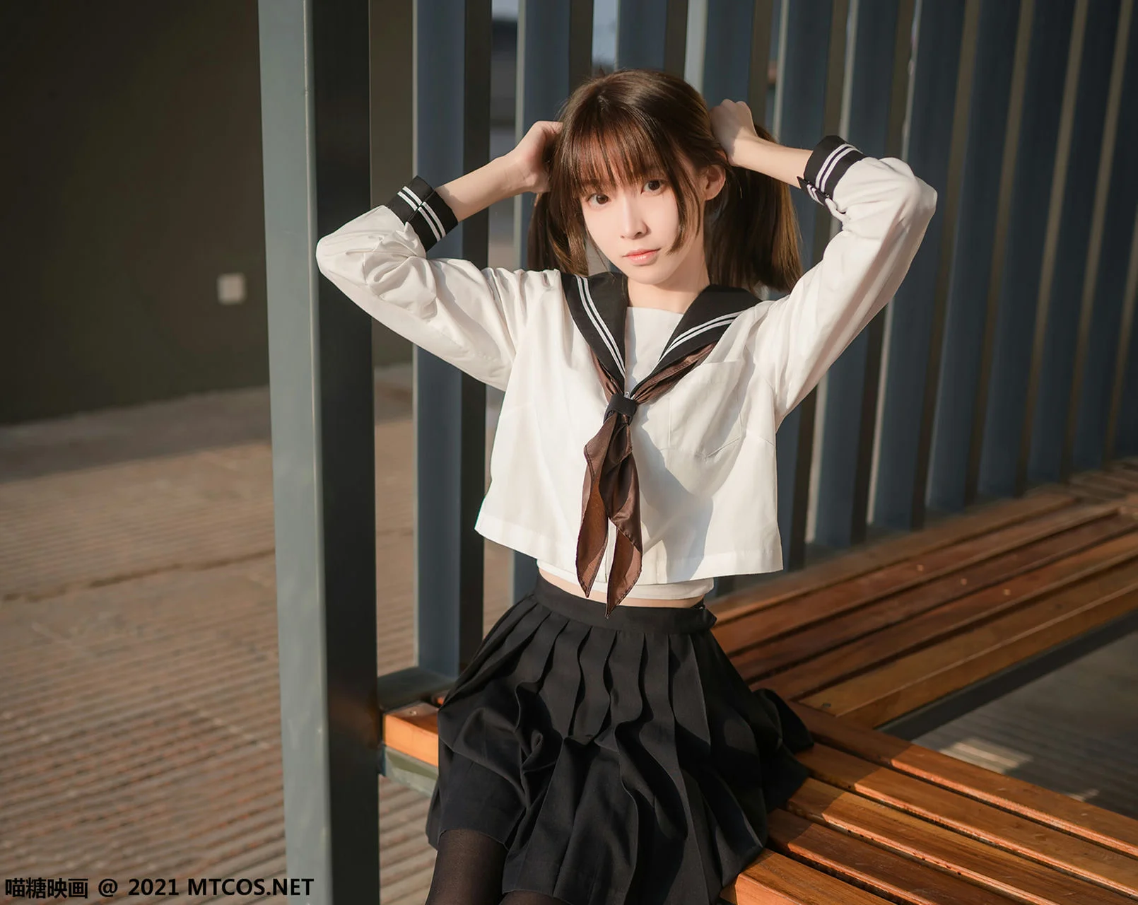 MTYH 喵糖映画 Vol.409 黄昏下的jk - 9