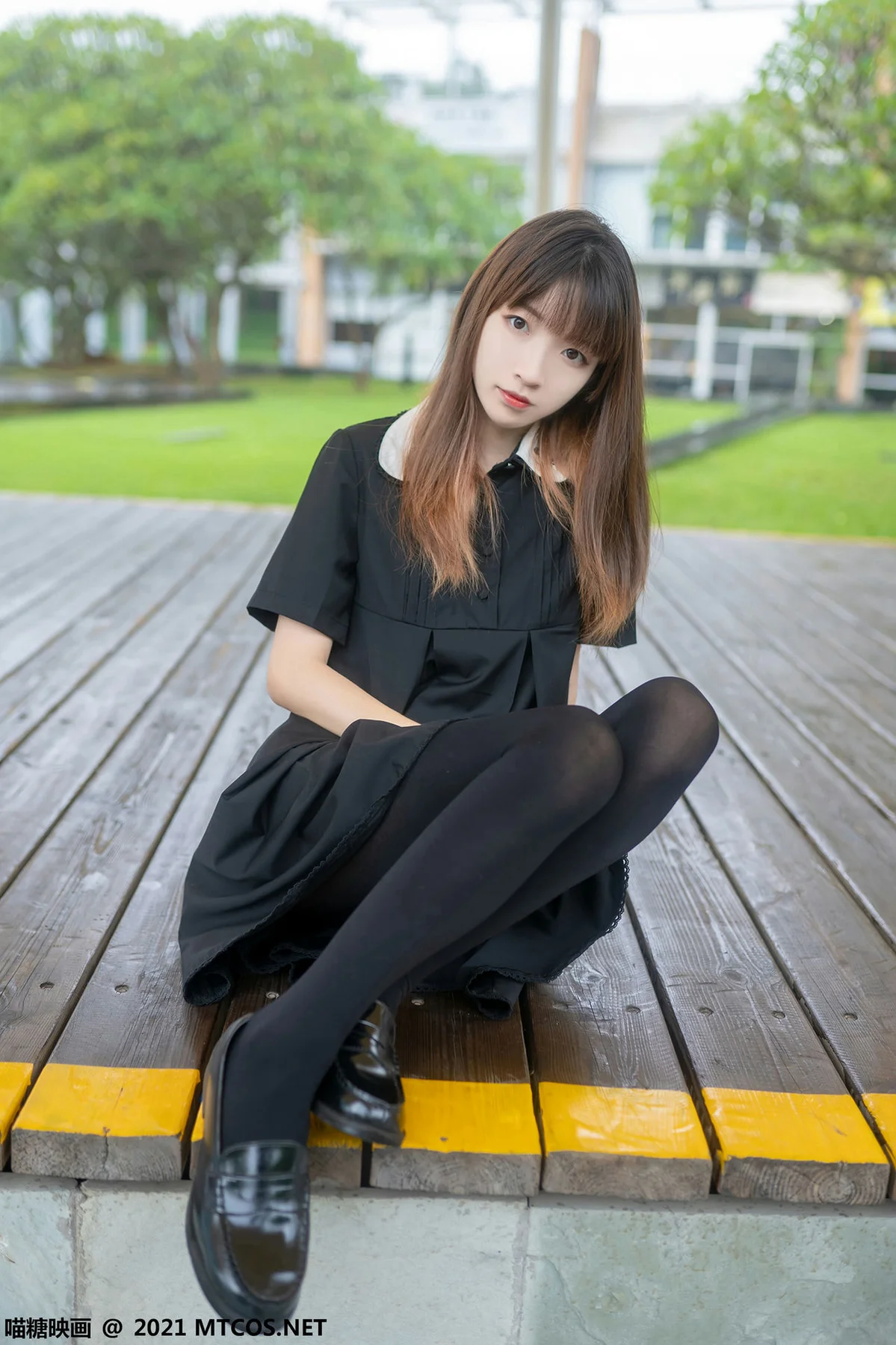 MTYH 喵糖映画 Vol.423 黑裙黑袜 - 7