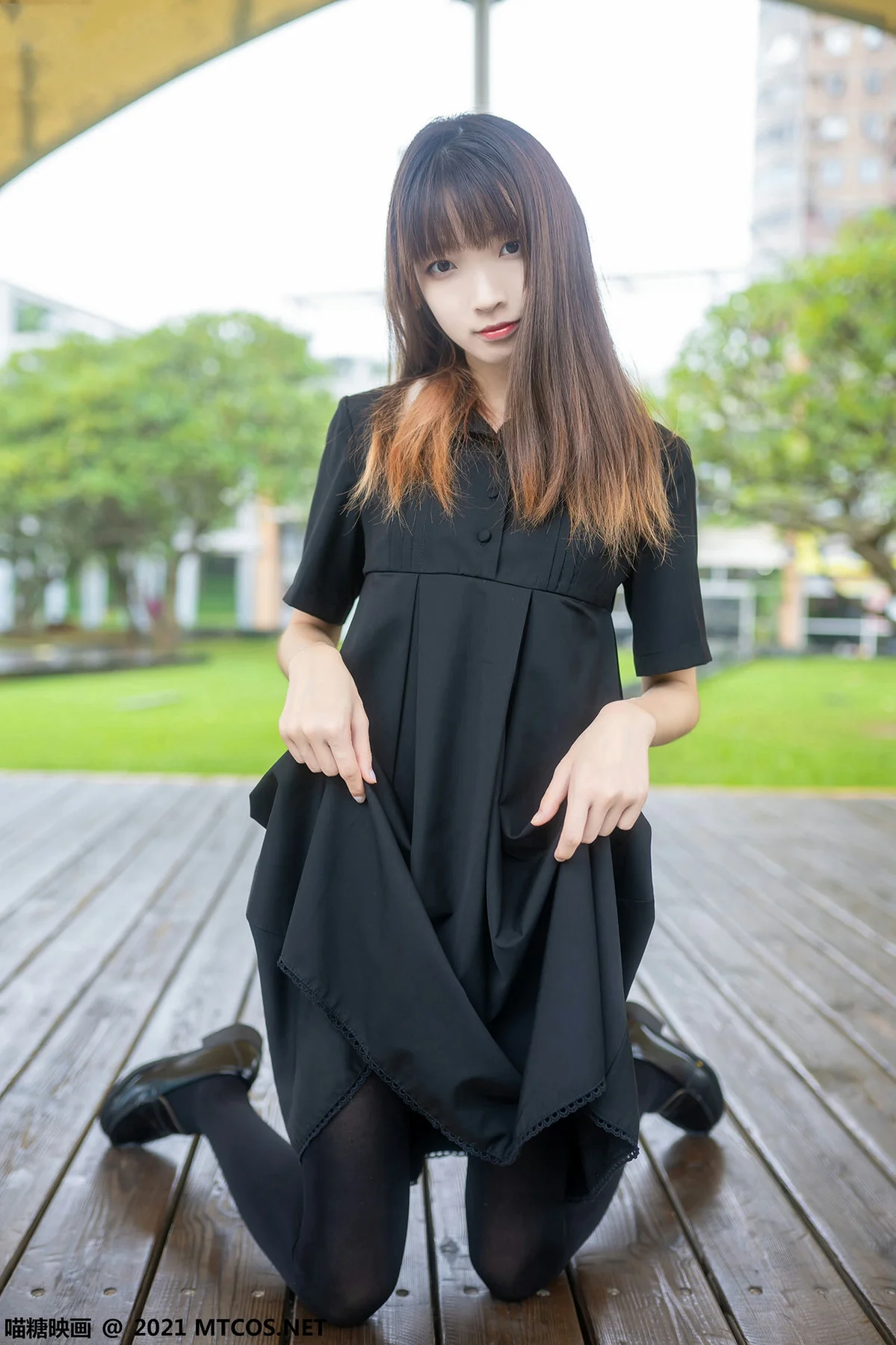 MTYH 喵糖映画 Vol.423 黑裙黑袜 - 8