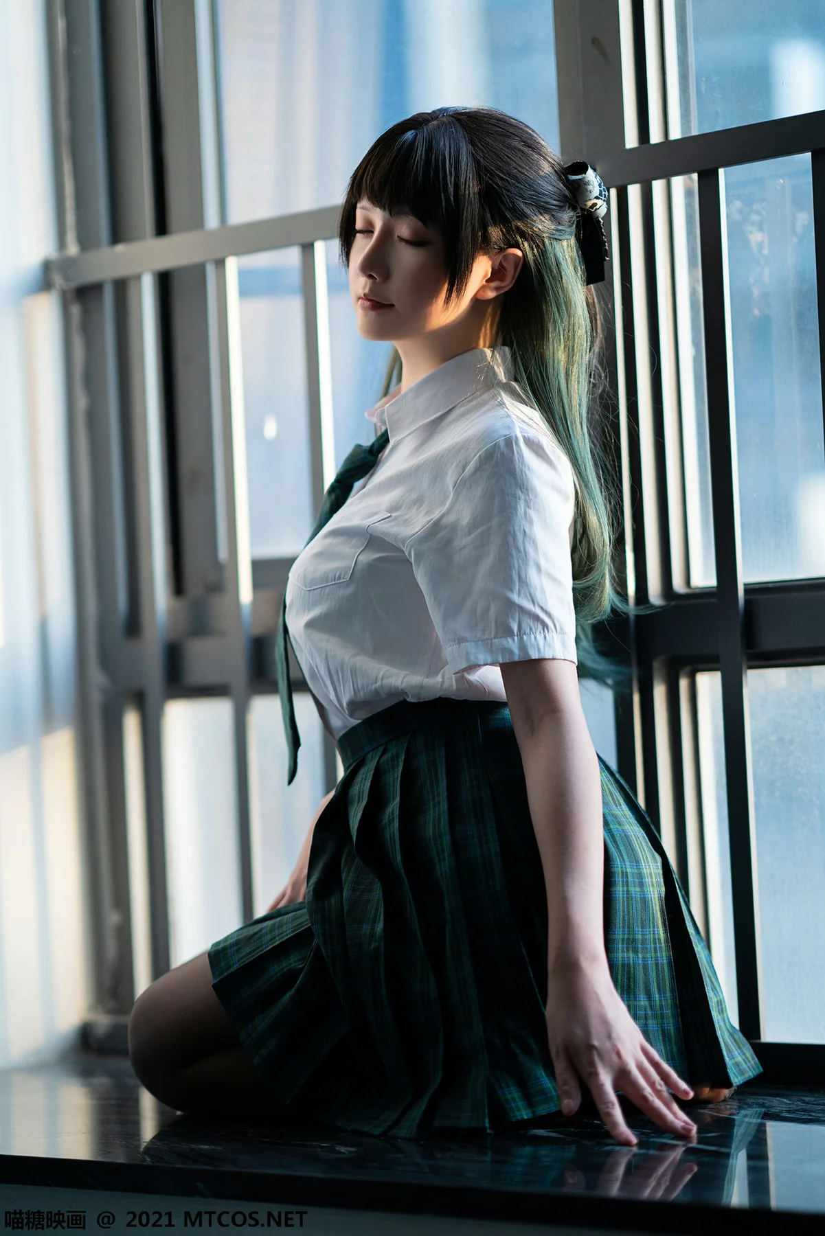 MTYH 喵糖映画 Vol.435 绿色jk - 1