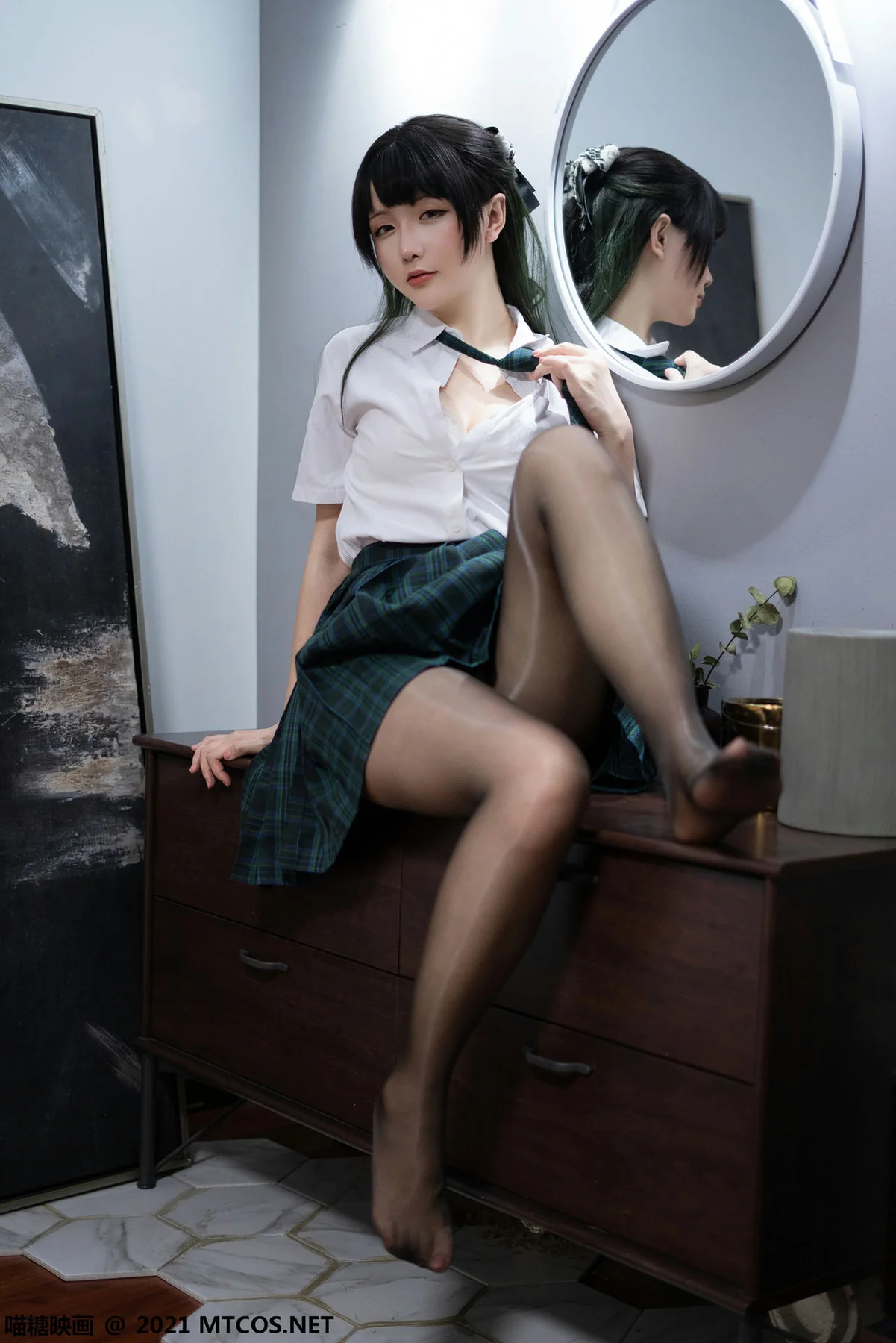 MTYH 喵糖映画 Vol.435 绿色jk - 9