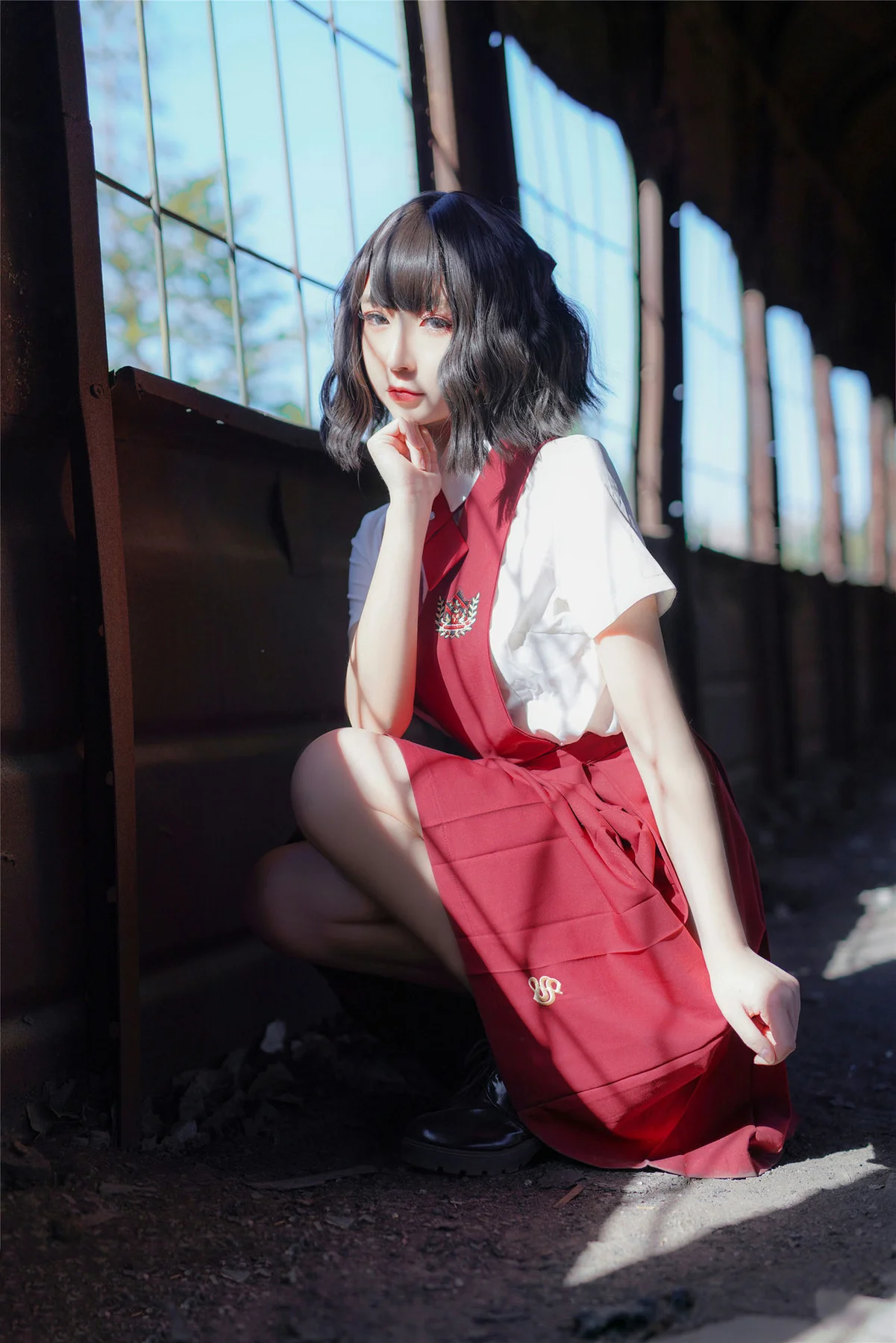 MTYH 喵糖映画 Vol.444 红色jk裙 - 5