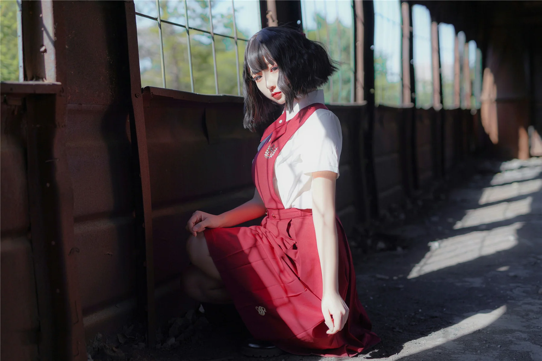 MTYH 喵糖映画 Vol.444 红色jk裙 - 10