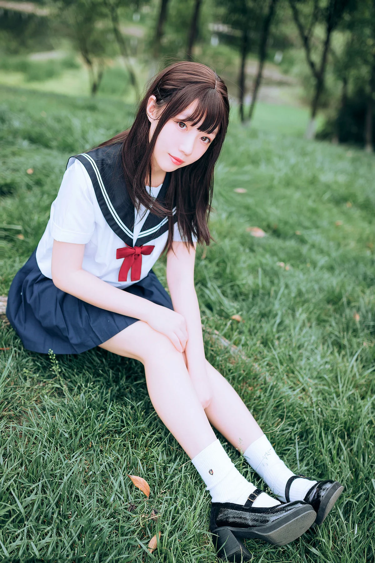 MTYH 喵糖映画 Vol.446 绿意jk制服 - 1