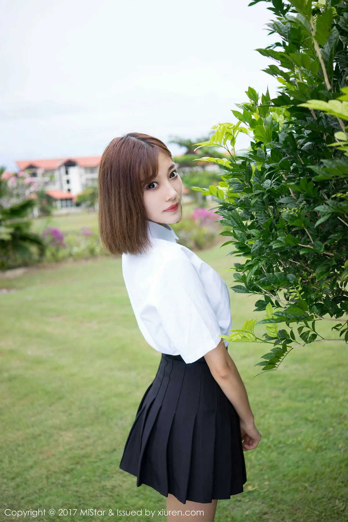 MiStar 魅妍社 Vol.159 Modo 杨晨晨sugar 学生制服短发美女 - 1