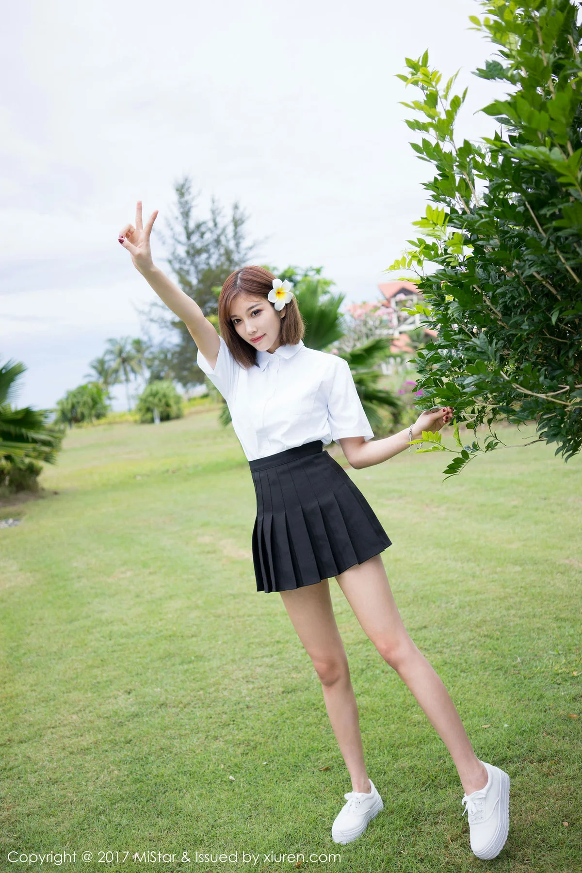MiStar 魅妍社 Vol.159 Modo 杨晨晨sugar 学生制服短发美女 - 3