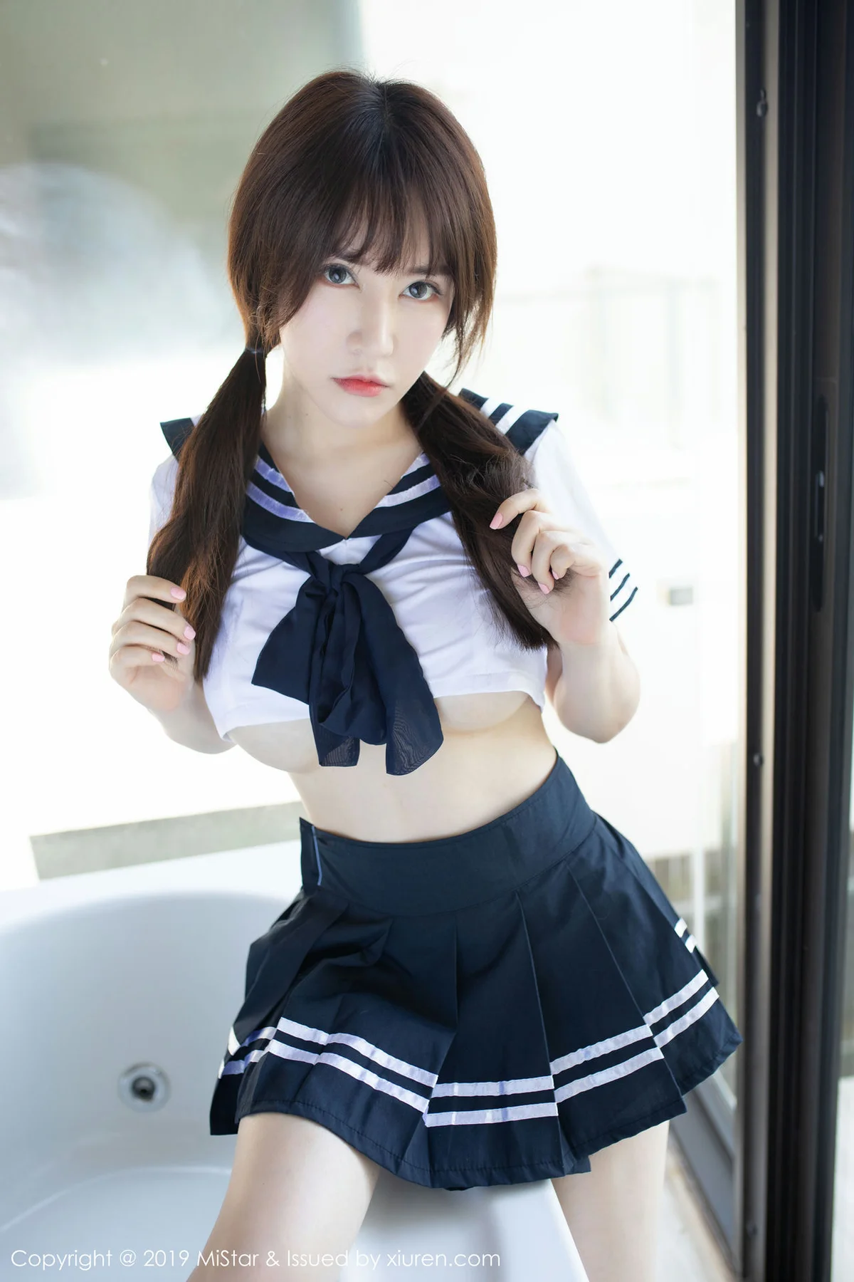 MiStar 魅妍社 Vol.317 新人模特 夏希子 首套写真马尾少女 - 2